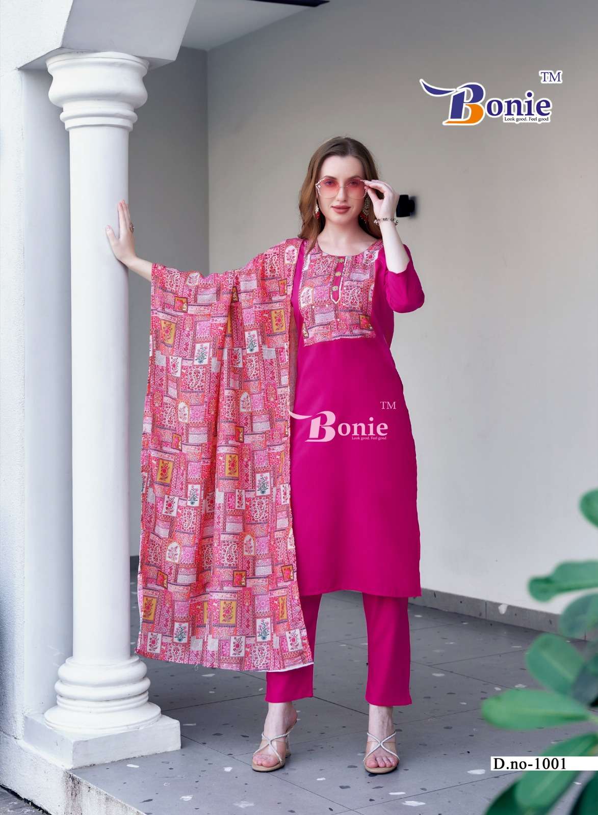 DIVYA VOL-1 BY BONIE NEW CONCEPT KURTI PANT DUPATTA IN RAYON 22KG CERTIFIED FABRICS 