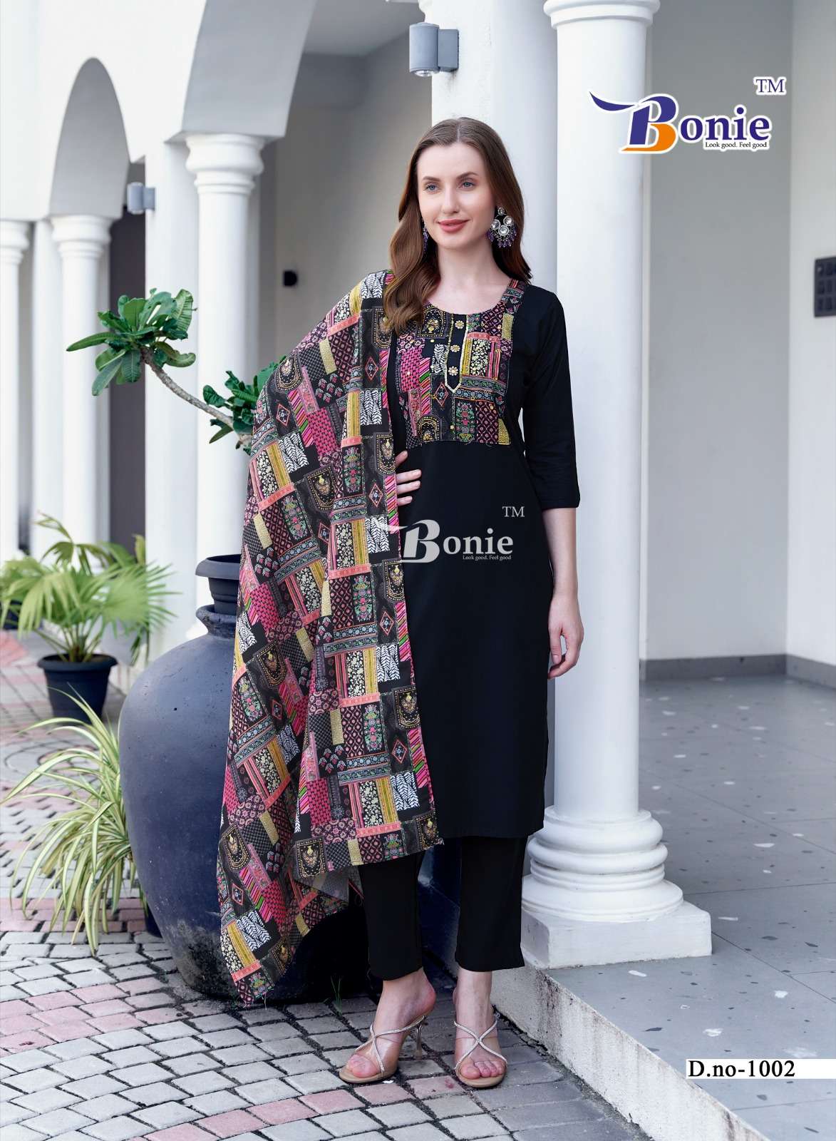 DIVYA VOL-1 BY BONIE NEW CONCEPT KURTI PANT DUPATTA IN RAYON 22KG CERTIFIED FABRICS 
