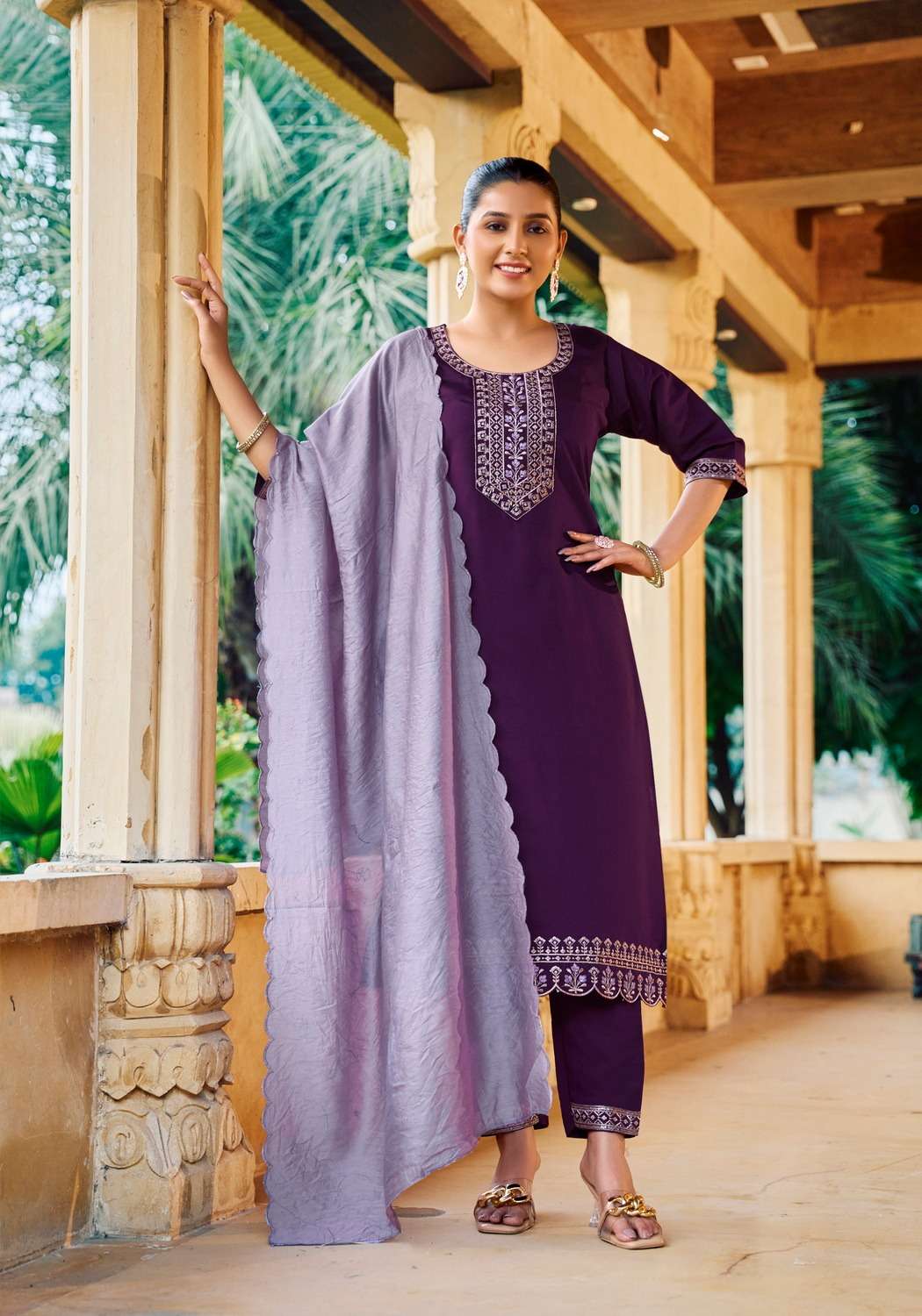 FIZA VOL.4 BY VANISKA FASHION IN ROMAN SILK KURTI WITH EMBROIDERY WORK