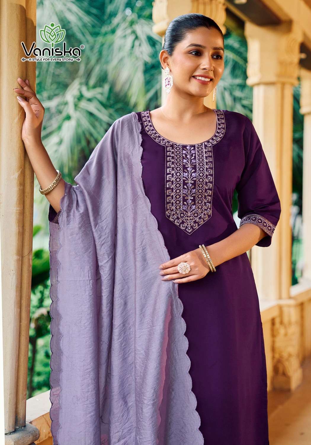 FIZA VOL.4 BY VANISKA FASHION IN ROMAN SILK KURTI WITH EMBROIDERY WORK