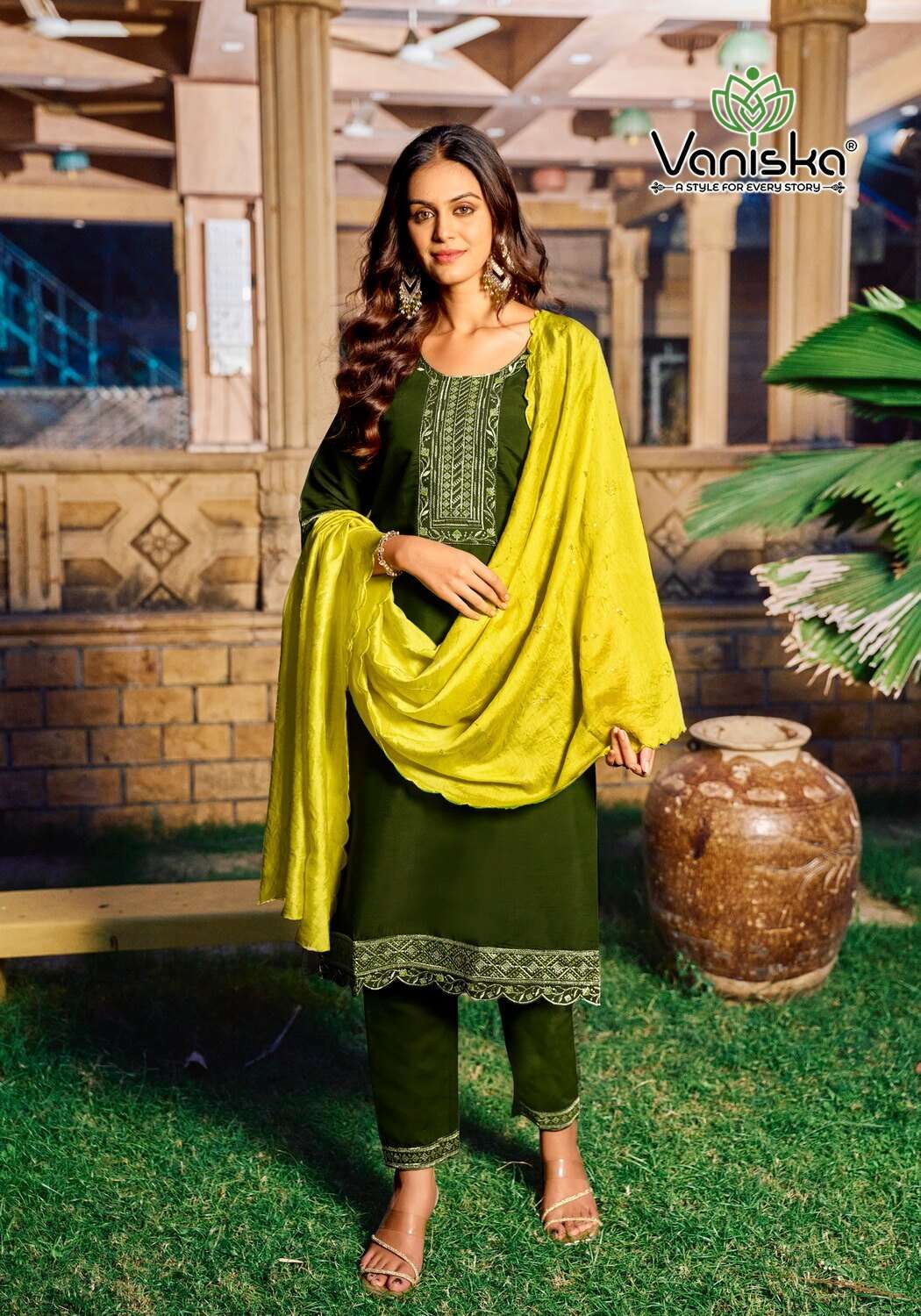 FIZA VOL.4 BY VANISKA FASHION IN ROMAN SILK KURTI WITH EMBROIDERY WORK