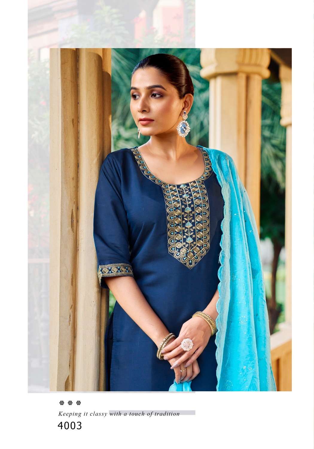 FIZA VOL.4 BY VANISKA FASHION IN ROMAN SILK KURTI WITH EMBROIDERY WORK