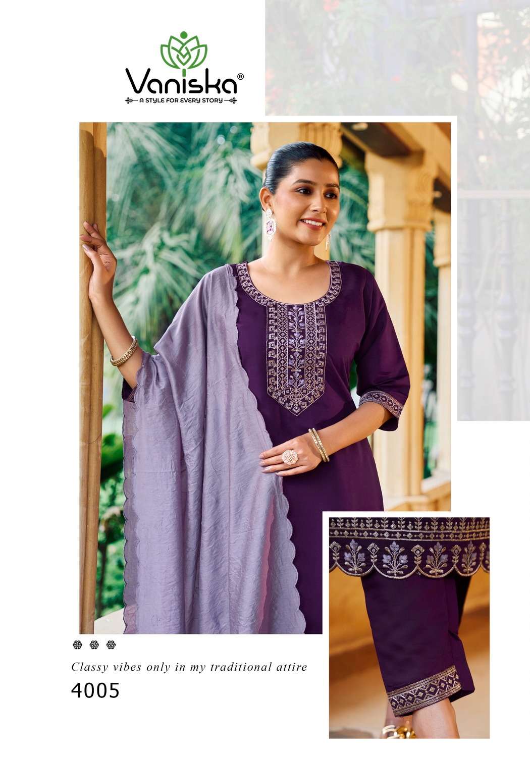 FIZA VOL.4 BY VANISKA FASHION IN ROMAN SILK KURTI WITH EMBROIDERY WORK