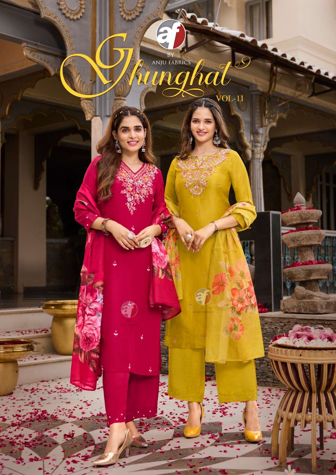 GHUNGHAT VOL-11 PURE DOLA SILK BY ANJU FABRICS 