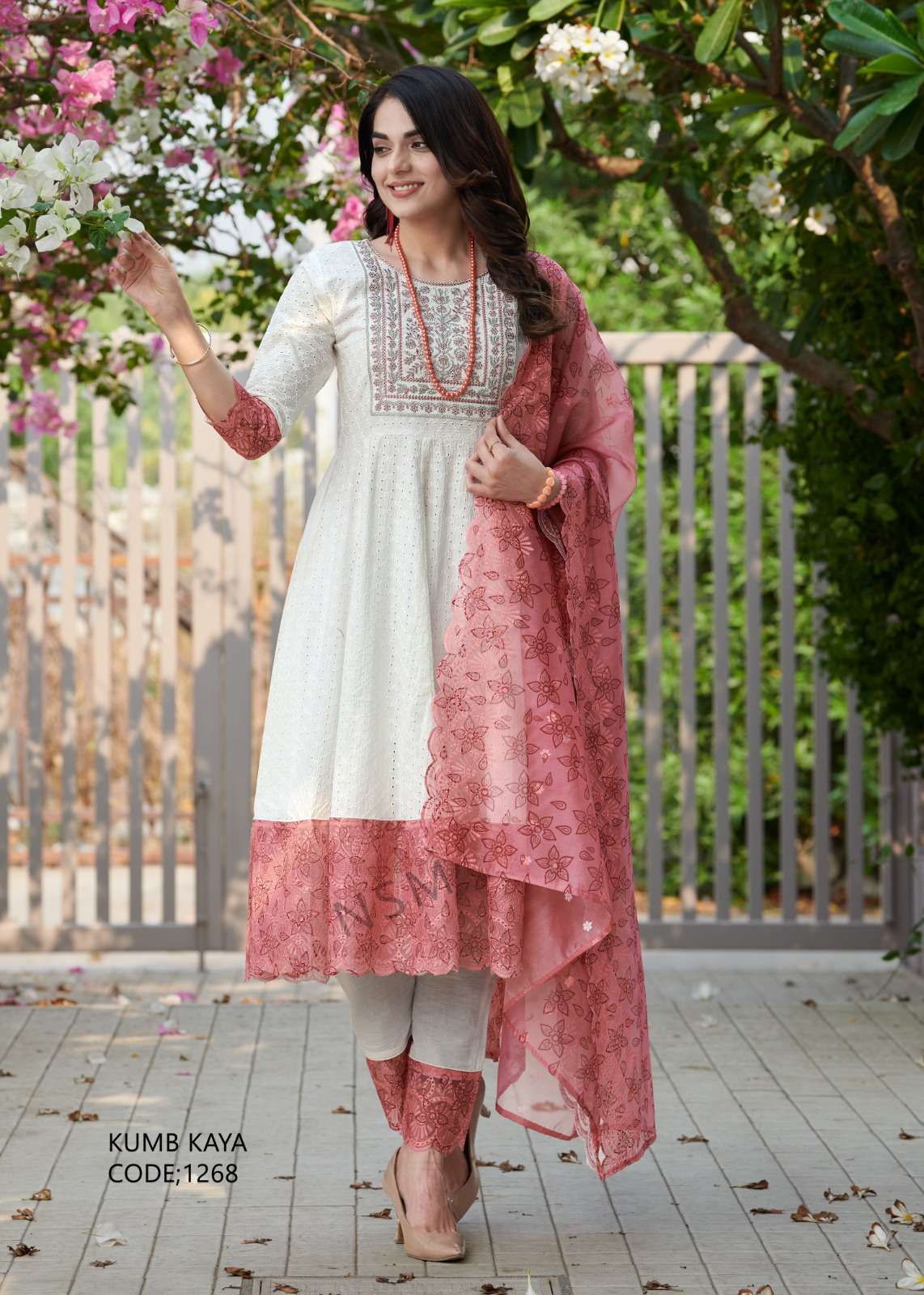 KUMB KAYA BY LUCACCI DESIGNER HEAVY SHIFFLI  STICH SUIT HEAVY WITH EMBROIDERY NACK WORK