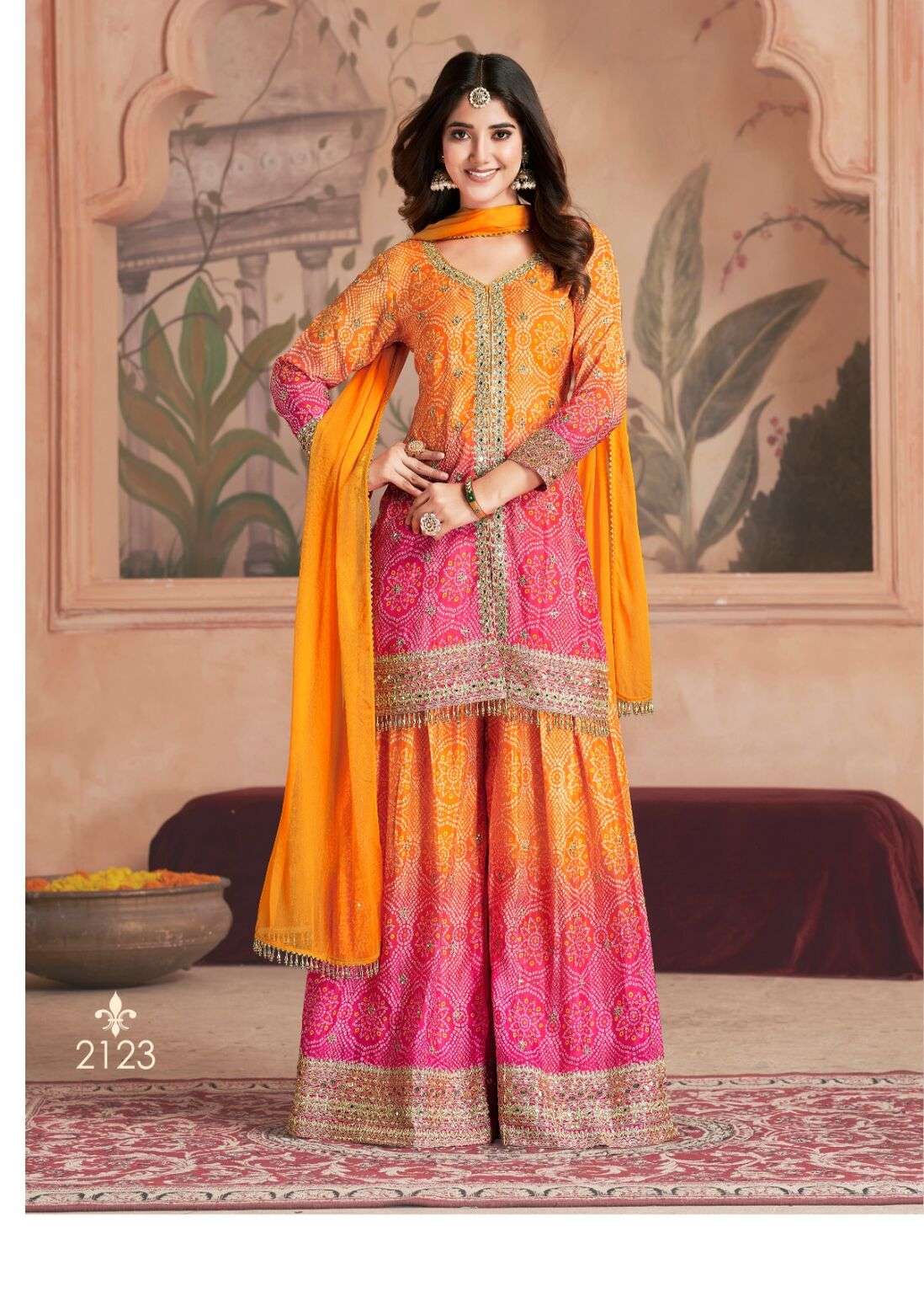 RANGEELA BY GULZAR 4 PCS SET WITH FRONT OR BACK WORK