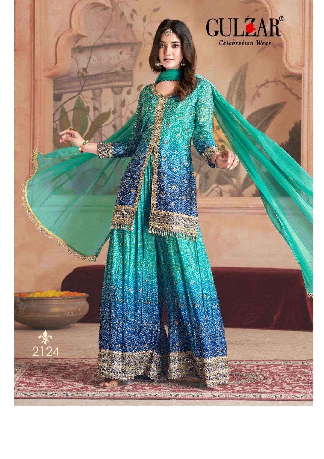 RANGEELA BY GULZAR 4 PCS SET WITH FRONT OR BACK WORK