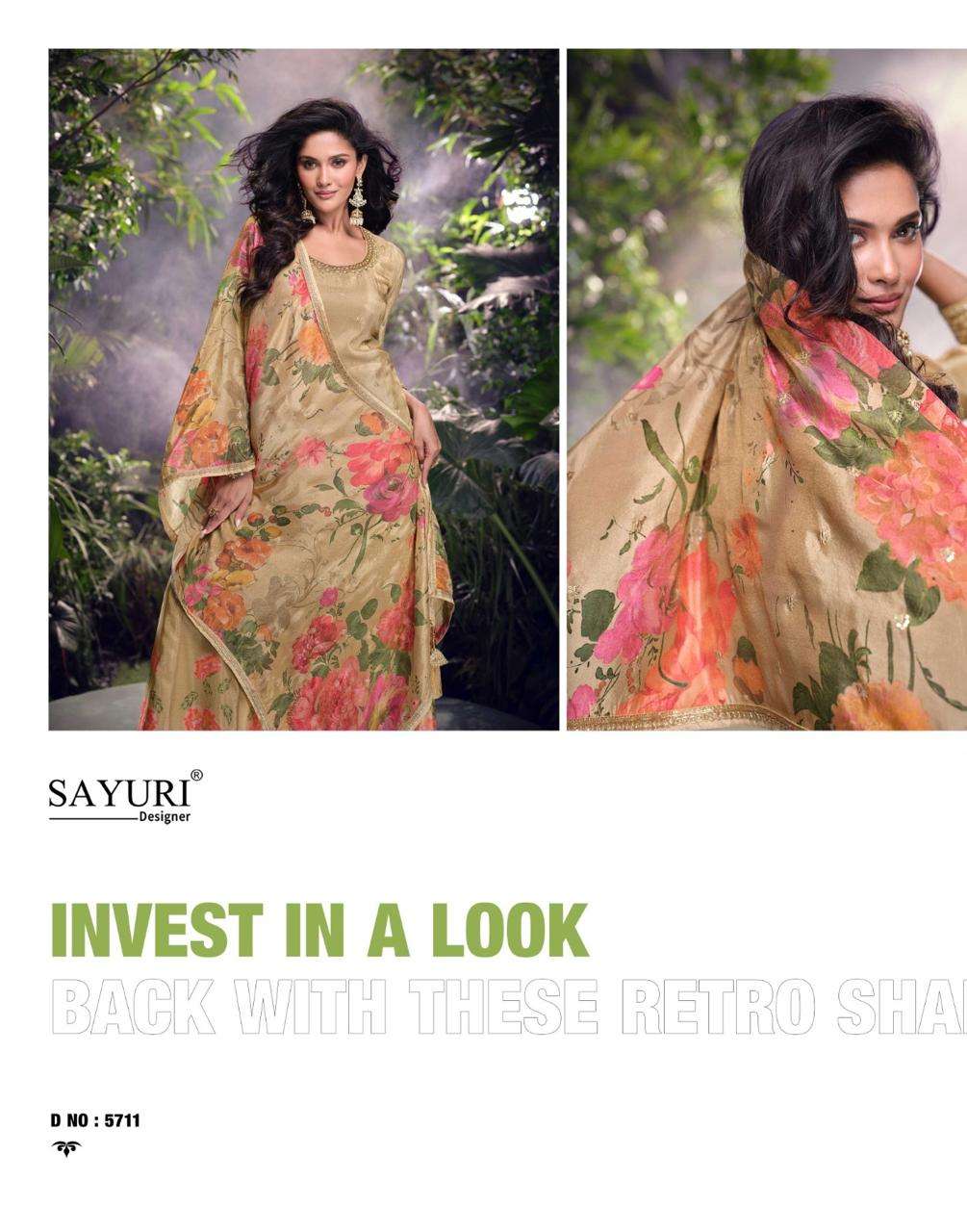 SEHENAAZ BY SAYURI DESIGNER PREMIUM REAL SIMAR DIGITAL EMBROIDERED PLAZZO AND DUPATTA