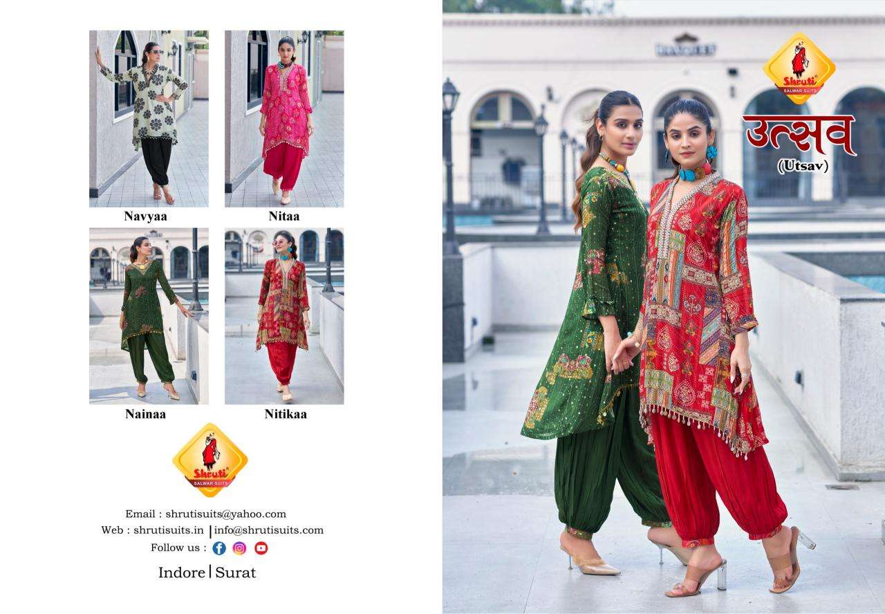 UTSAV PURE VISCOSE GEORGETTE BY SHRUTI SUIT 