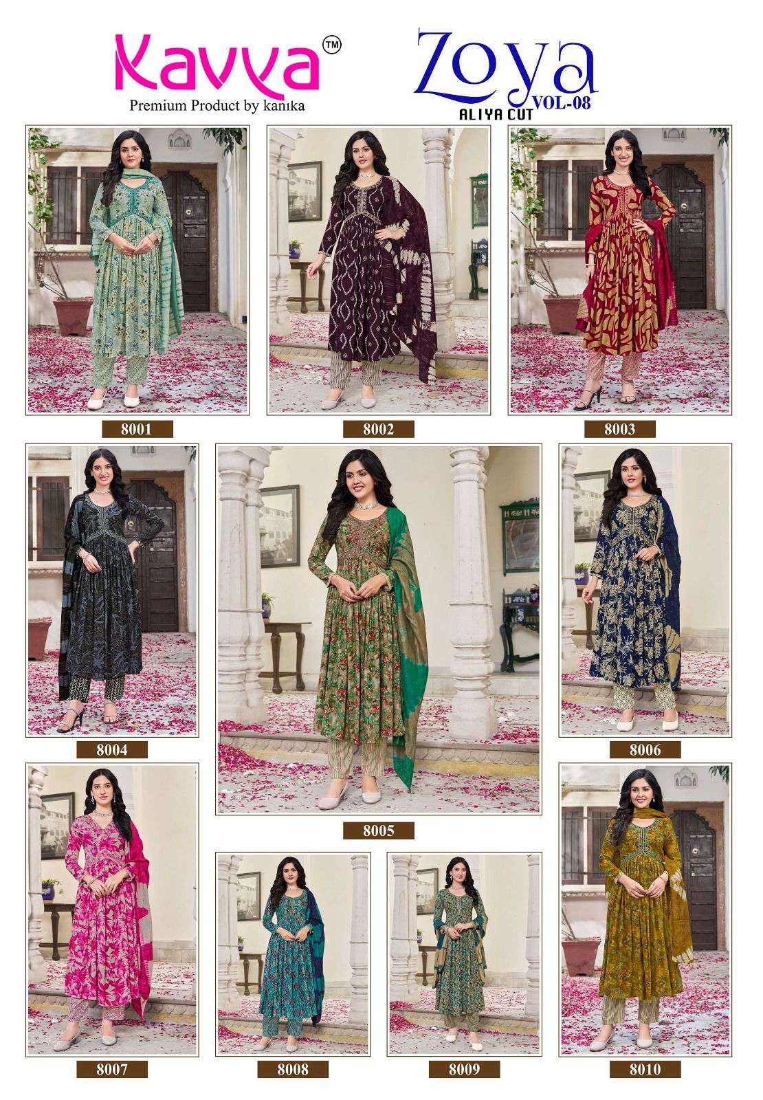 ZOYA VOL-8 RAYON PRINT BY KAVYA 