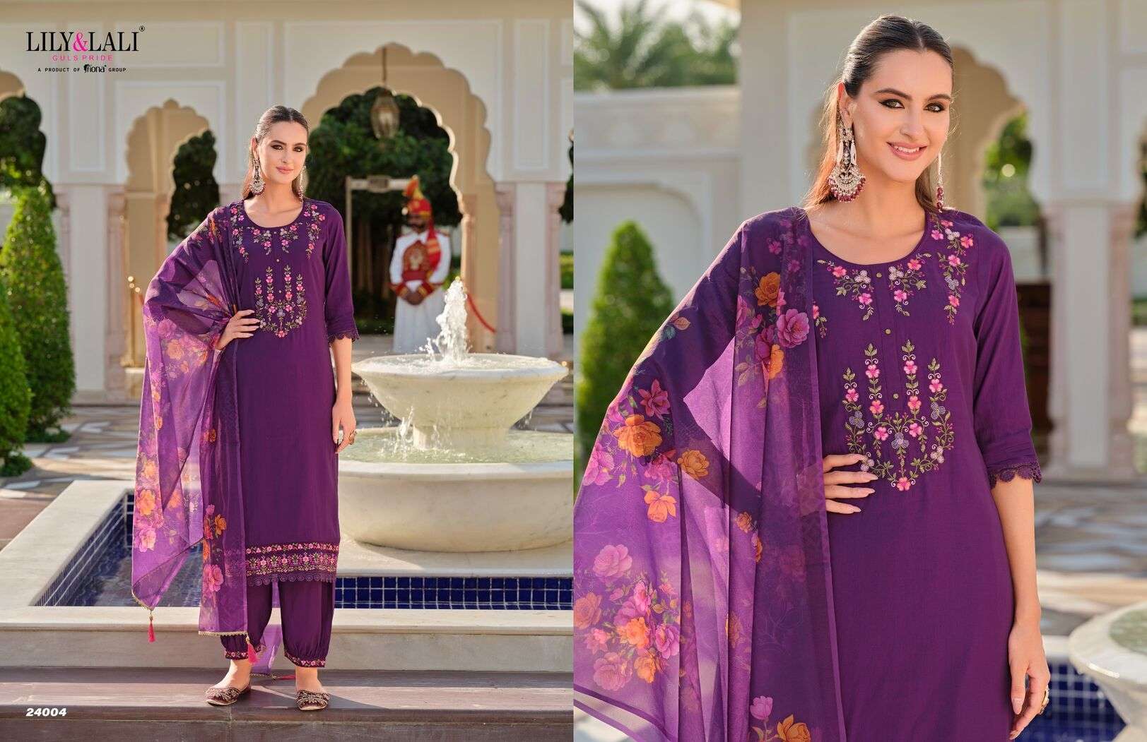 AFGHANI-5 BY LILY & LALI HANDWORK AND EMBROIDERY ON MILAN SILK WITH COTTON INNER