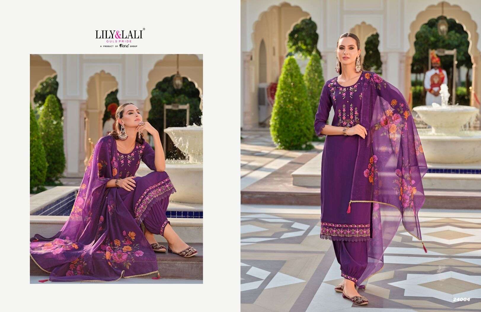 AFGHANI-5 BY LILY & LALI HANDWORK AND EMBROIDERY ON MILAN SILK WITH COTTON INNER