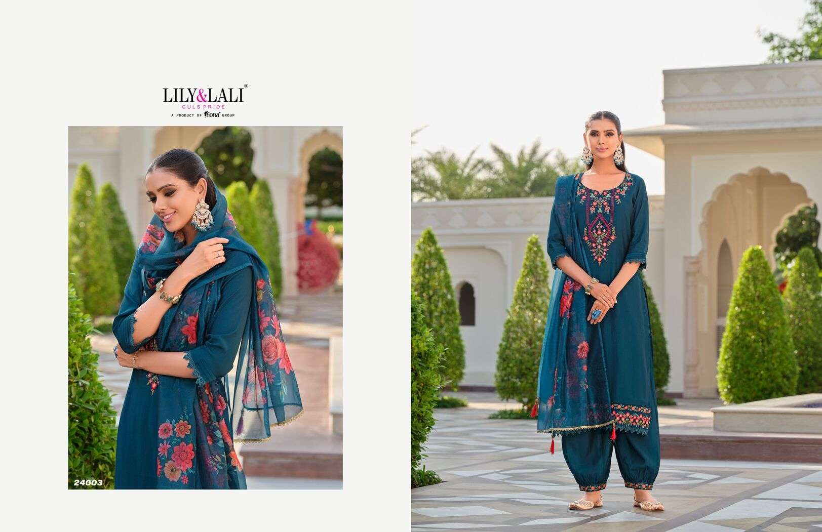 AFGHANI-5 BY LILY & LALI HANDWORK AND EMBROIDERY ON MILAN SILK WITH COTTON INNER