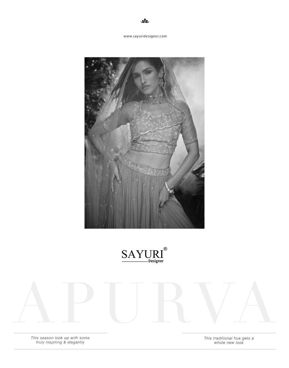 APURVA BY SAYURI DESIGNER IN PREMIUM REAL CHINON SILK HEAVY SILK EMBROIDERED BLOUSE WITH CHINON SILK