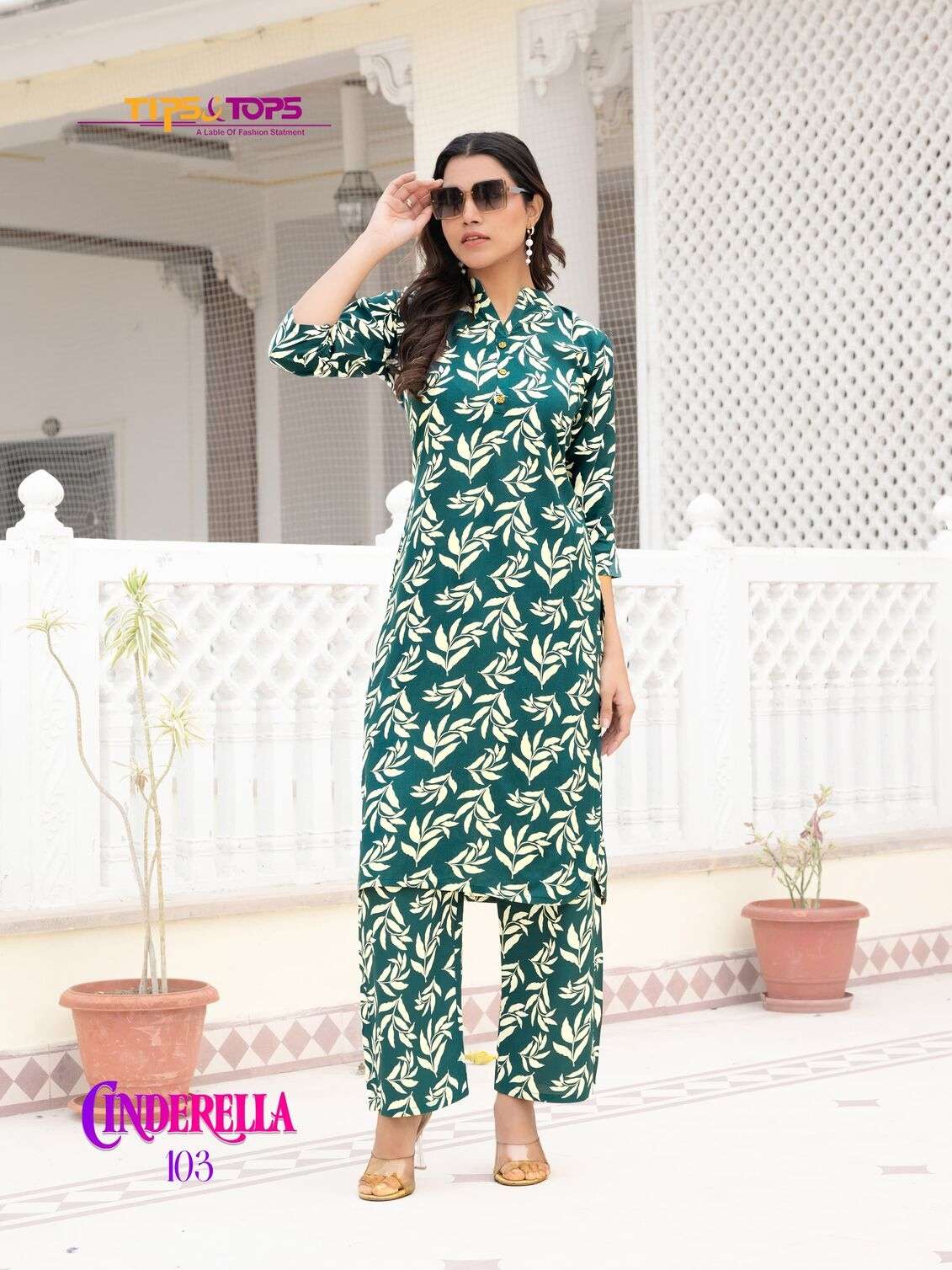 CINDRELLA VOL-2 BY TIPS & TOPS HEAVY RAYON PRINTED CO-ORD SET COLLECTION 