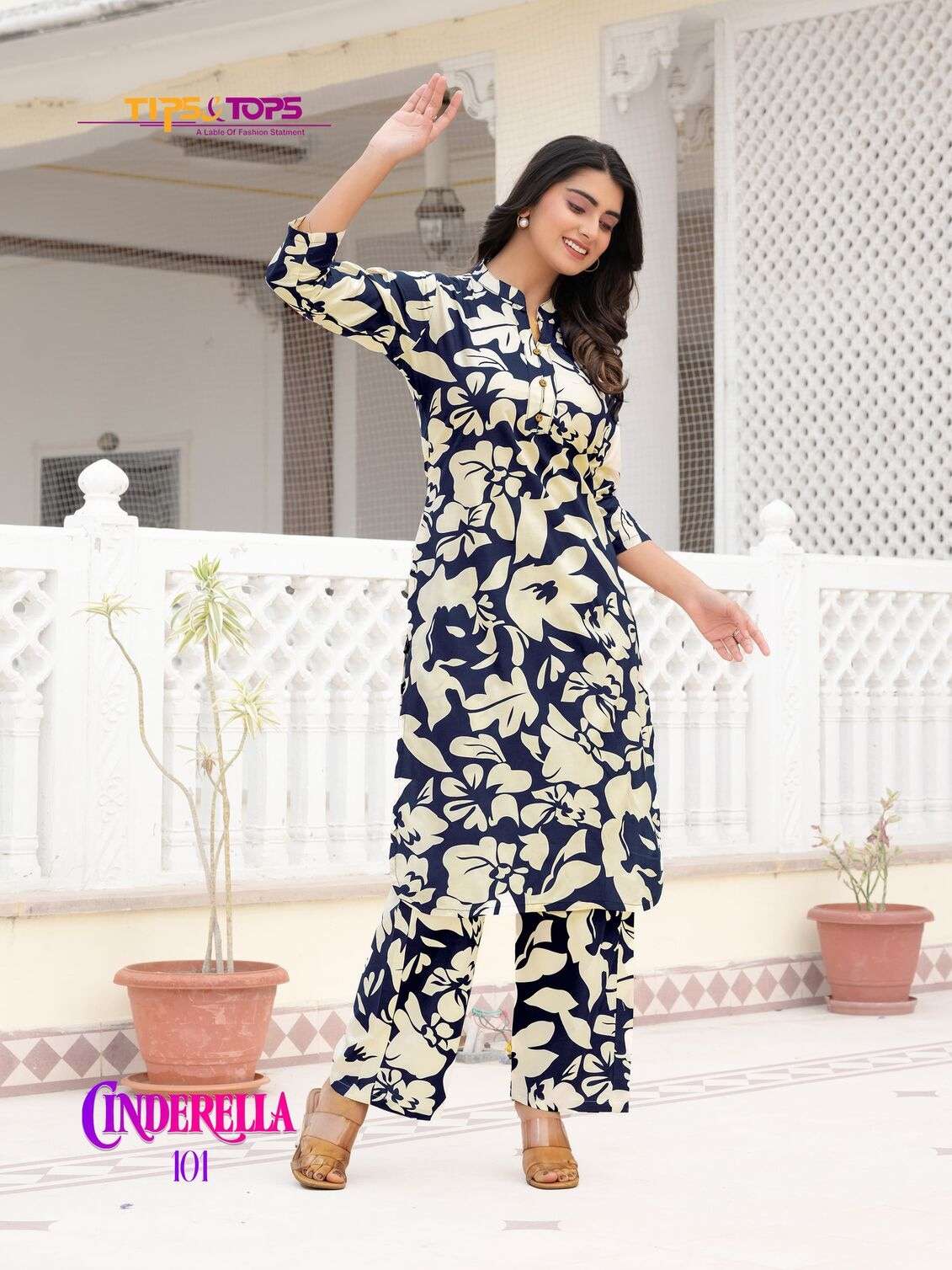 CINDRELLA VOL-2 BY TIPS & TOPS HEAVY RAYON PRINTED CO-ORD SET COLLECTION 