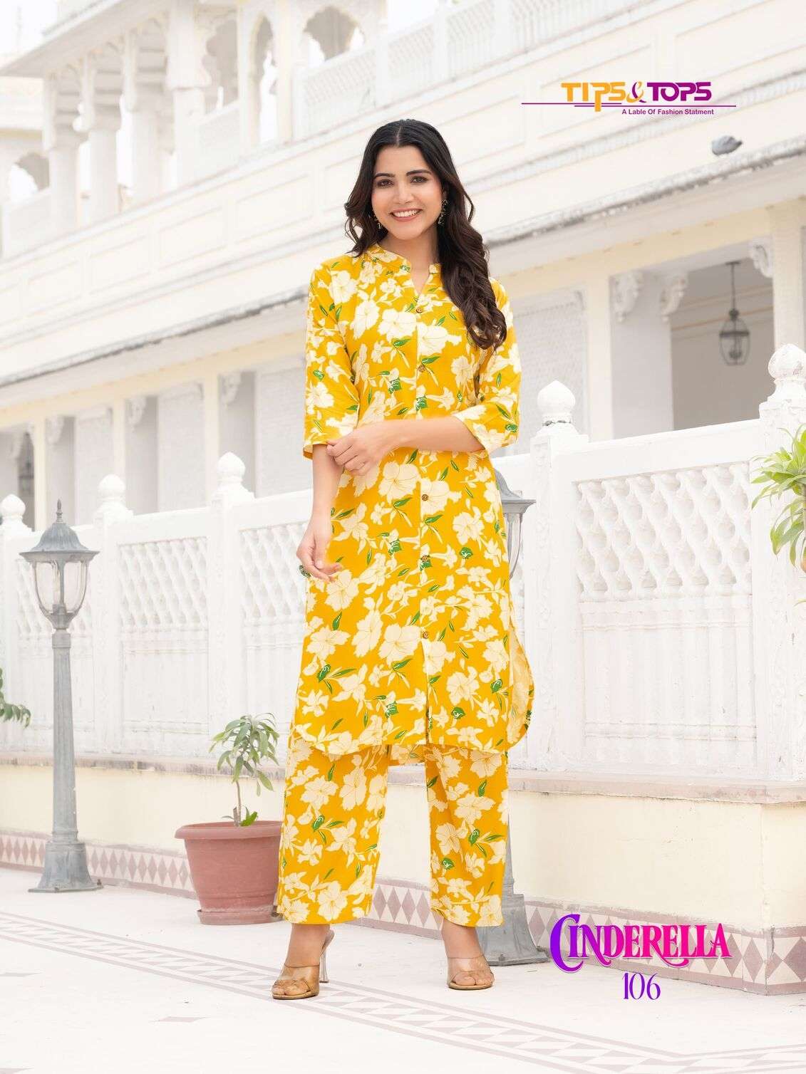 CINDRELLA VOL-2 BY TIPS & TOPS HEAVY RAYON PRINTED CO-ORD SET COLLECTION 