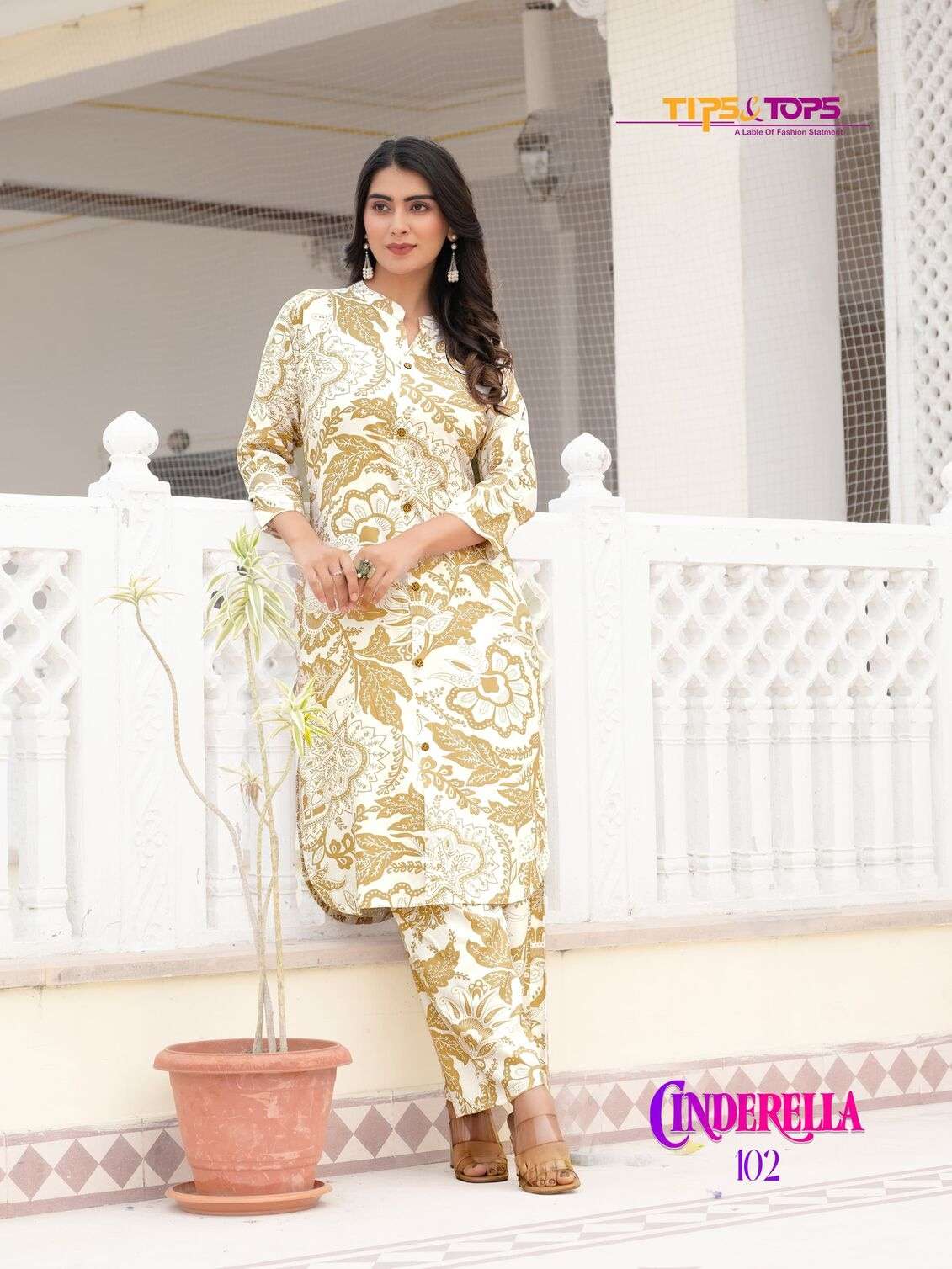 CINDRELLA VOL-2 BY TIPS & TOPS HEAVY RAYON PRINTED CO-ORD SET COLLECTION 