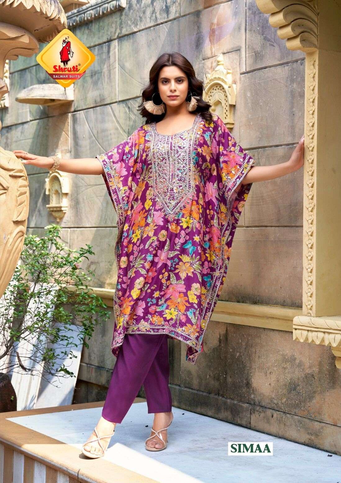 DAASTAAN BY SHRUTI SUIT IN PURE CRAPE DIGITAL PRINT WITH MODERN PATTERN 