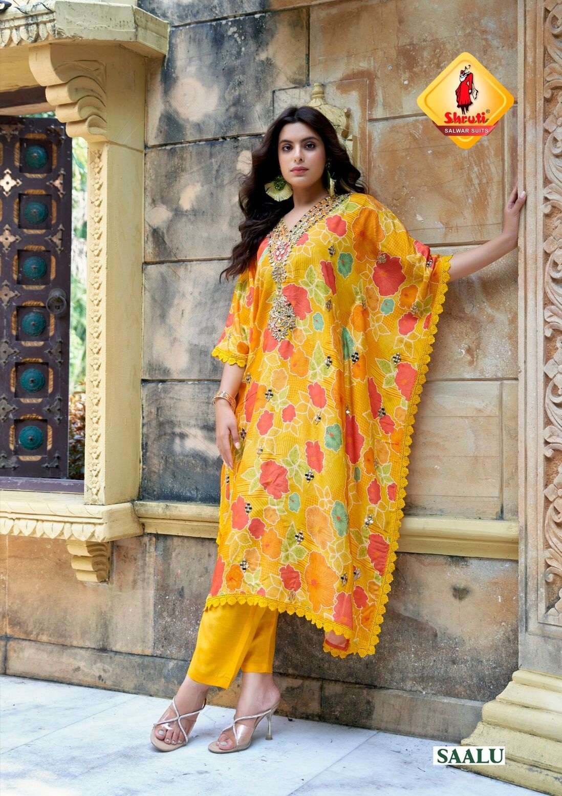 DAASTAAN BY SHRUTI SUIT IN PURE CRAPE DIGITAL PRINT WITH MODERN PATTERN 