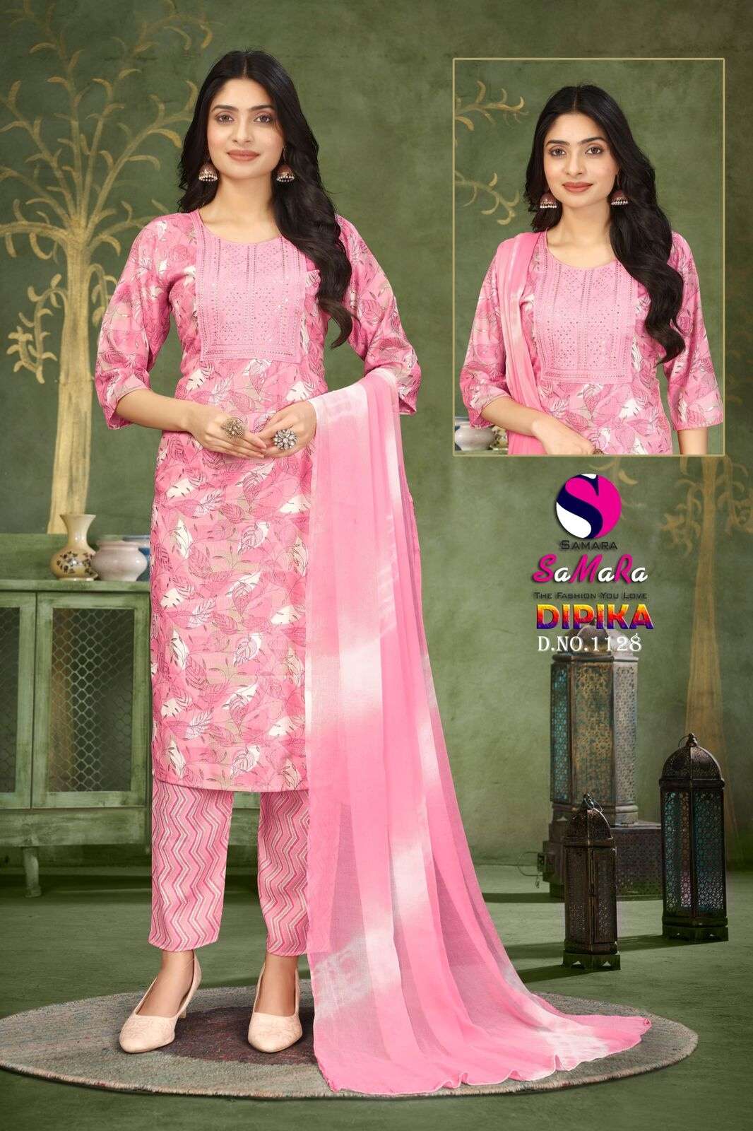 DIPIKA VOL-16 BY SAMARA CAPSULE PRINT WITH SIKVANS EMBROIDERY WORK 