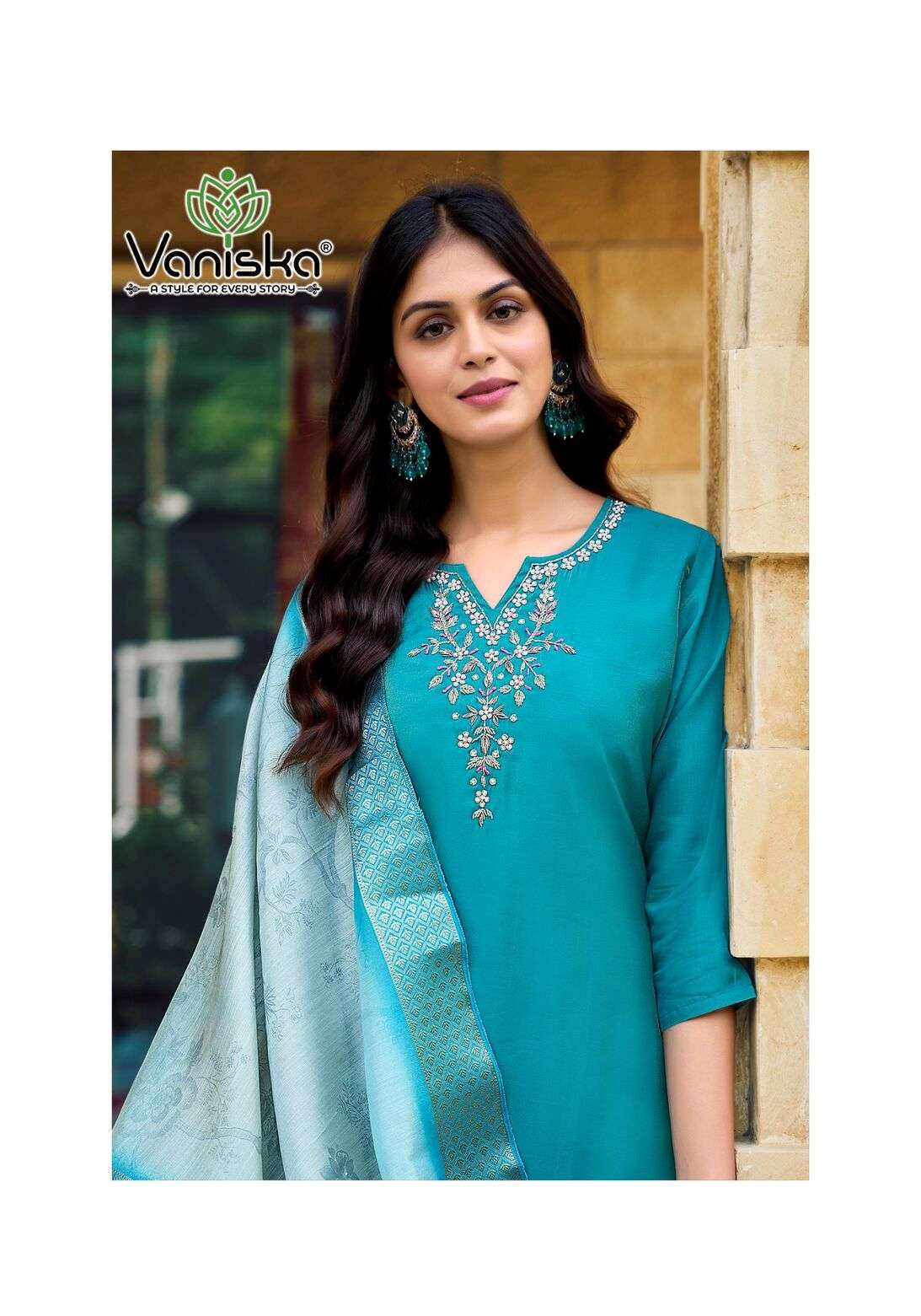 FITOOR VOL-2 BY VANISKA IN ROMAN SIMAR WITH PURE HEAVY HAND WORK 