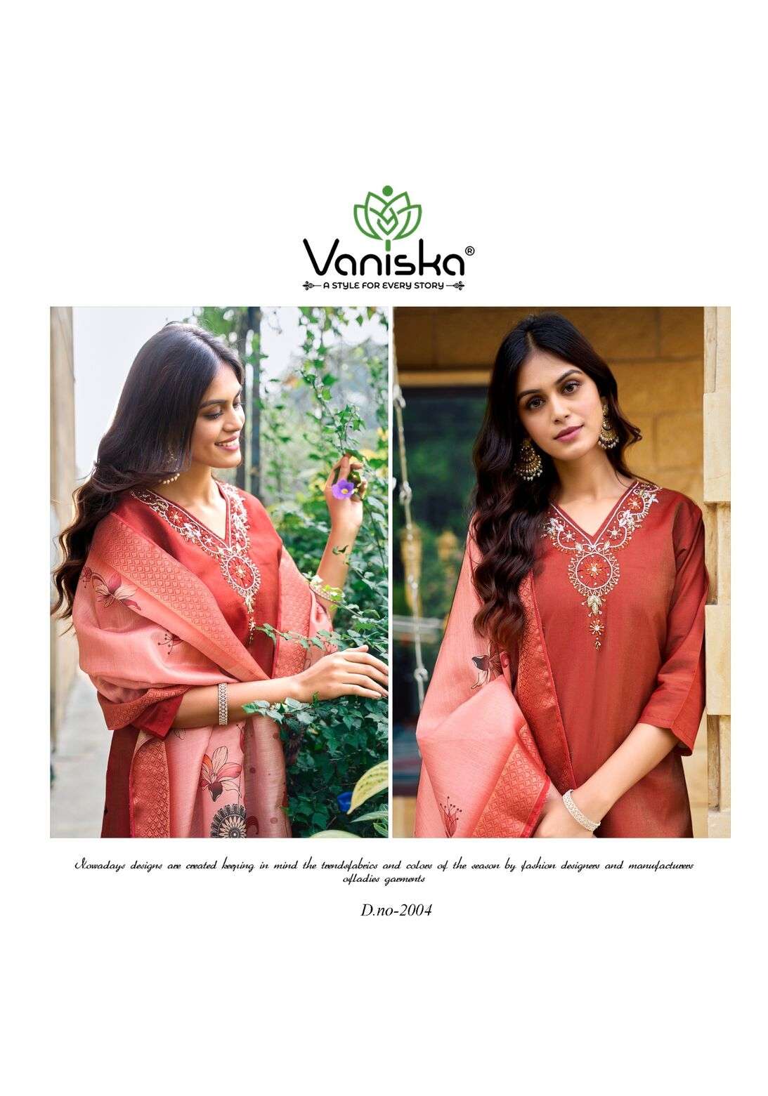 FITOOR VOL-2 BY VANISKA IN ROMAN SIMAR WITH PURE HEAVY HAND WORK 