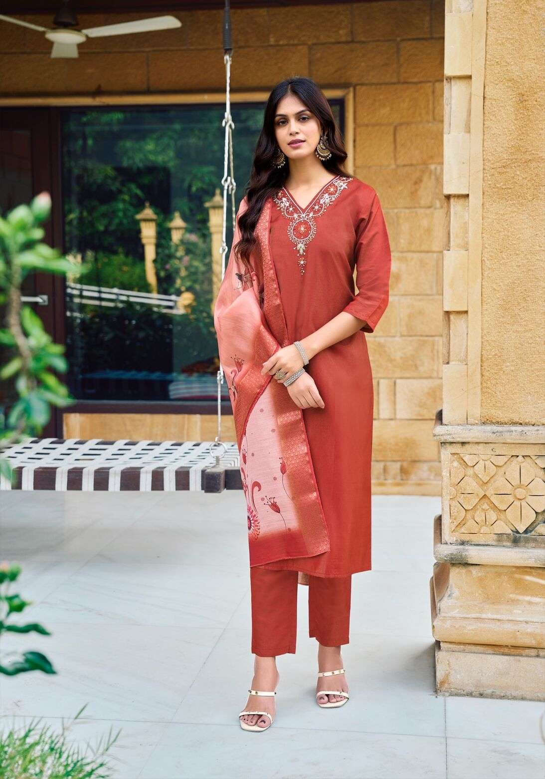 FITOOR VOL-2 BY VANISKA IN ROMAN SIMAR WITH PURE HEAVY HAND WORK 