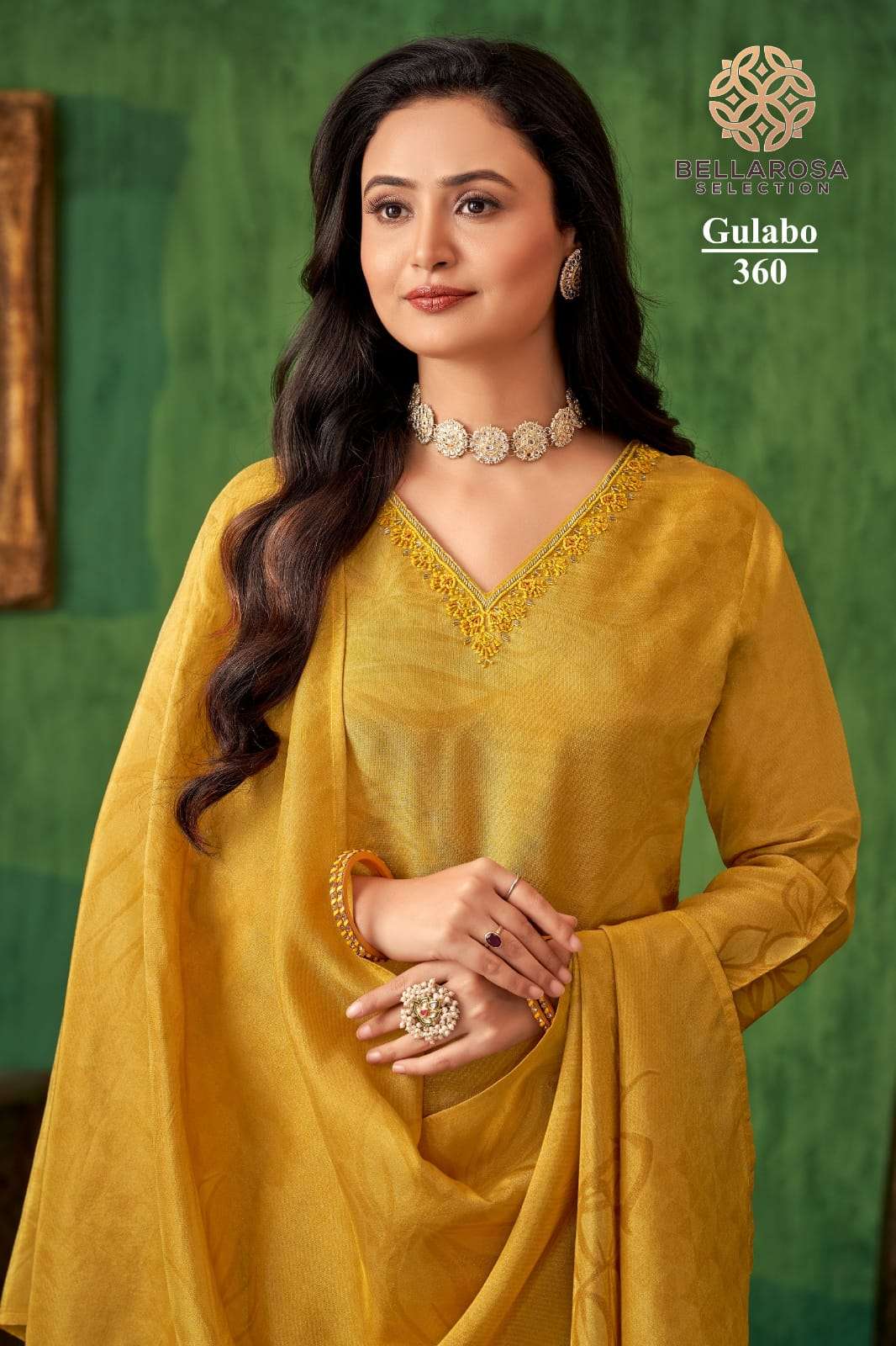 GULABO BY BELLAROSA IN PURE SHIMMER DIGITAL PRINT KURTI WITH HANDWORK AND PANT WITH POCKET