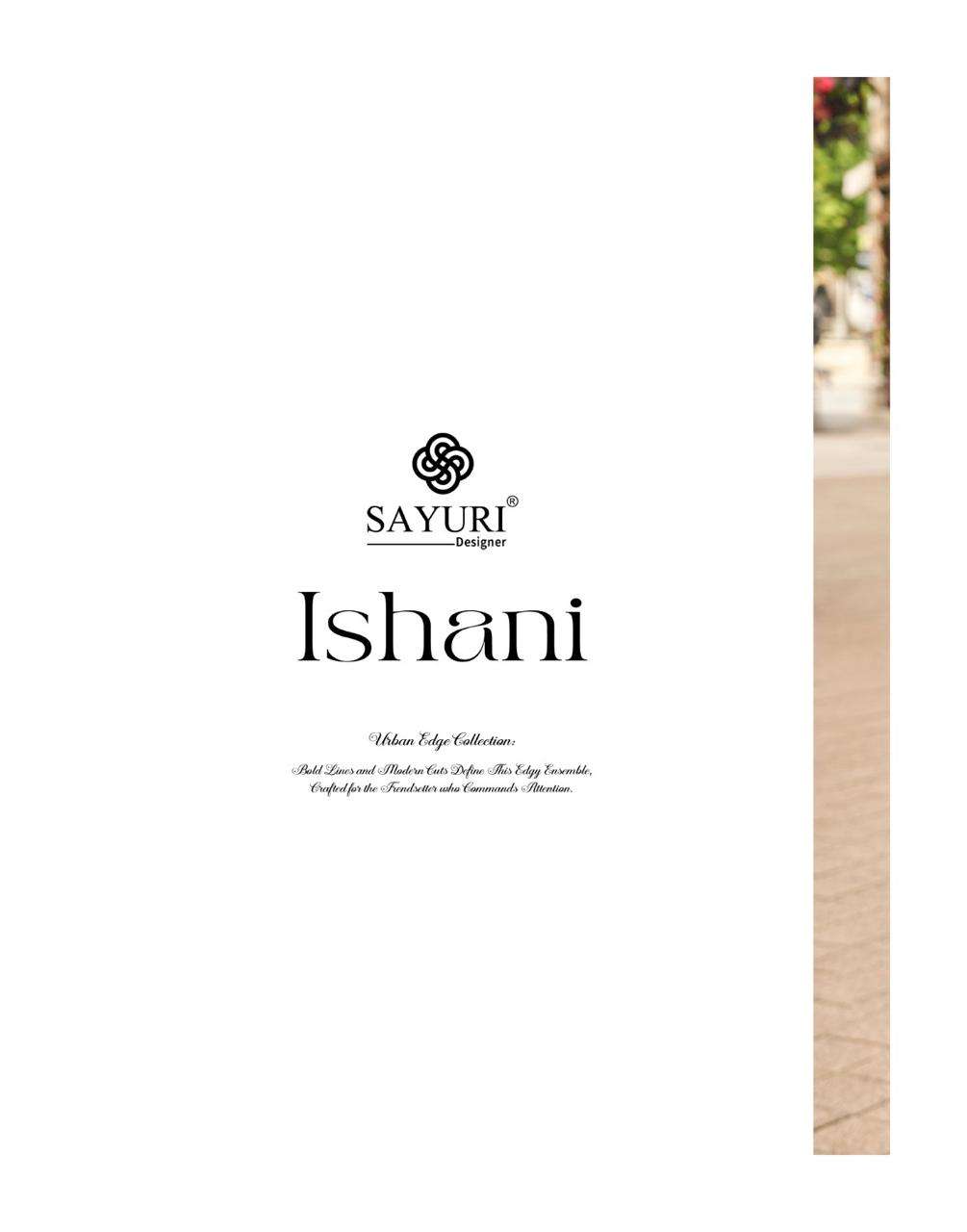 ISHANI BY SAYURI DESIGNER IN PREMIUM SILK & REAL GEROGETTE WITH EMBROIDERED