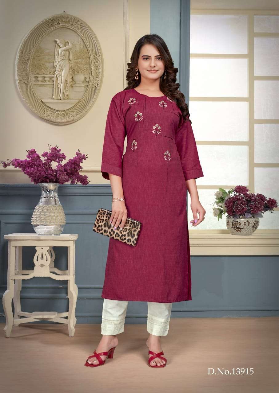 KRITI BY KAJREE IN VISCOSE LIQUID FABRIC WITH EMBROIDERY & STONE WORK