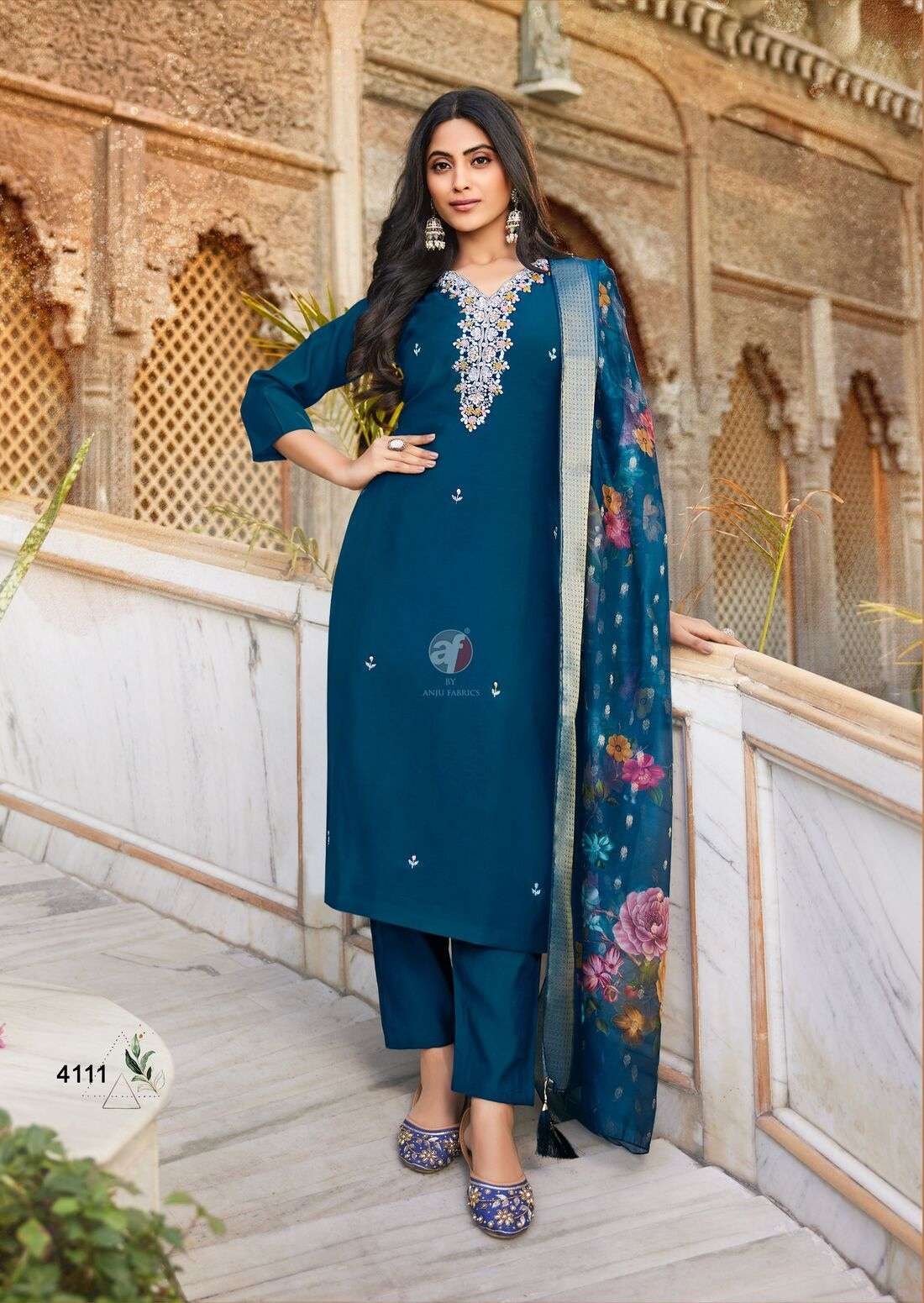 MAYRA VOL-6 BY ANJU FABRICS IN MODAL SILK KURTI PANT WITH DUPATTA FOR THIS WEDDING SEASON