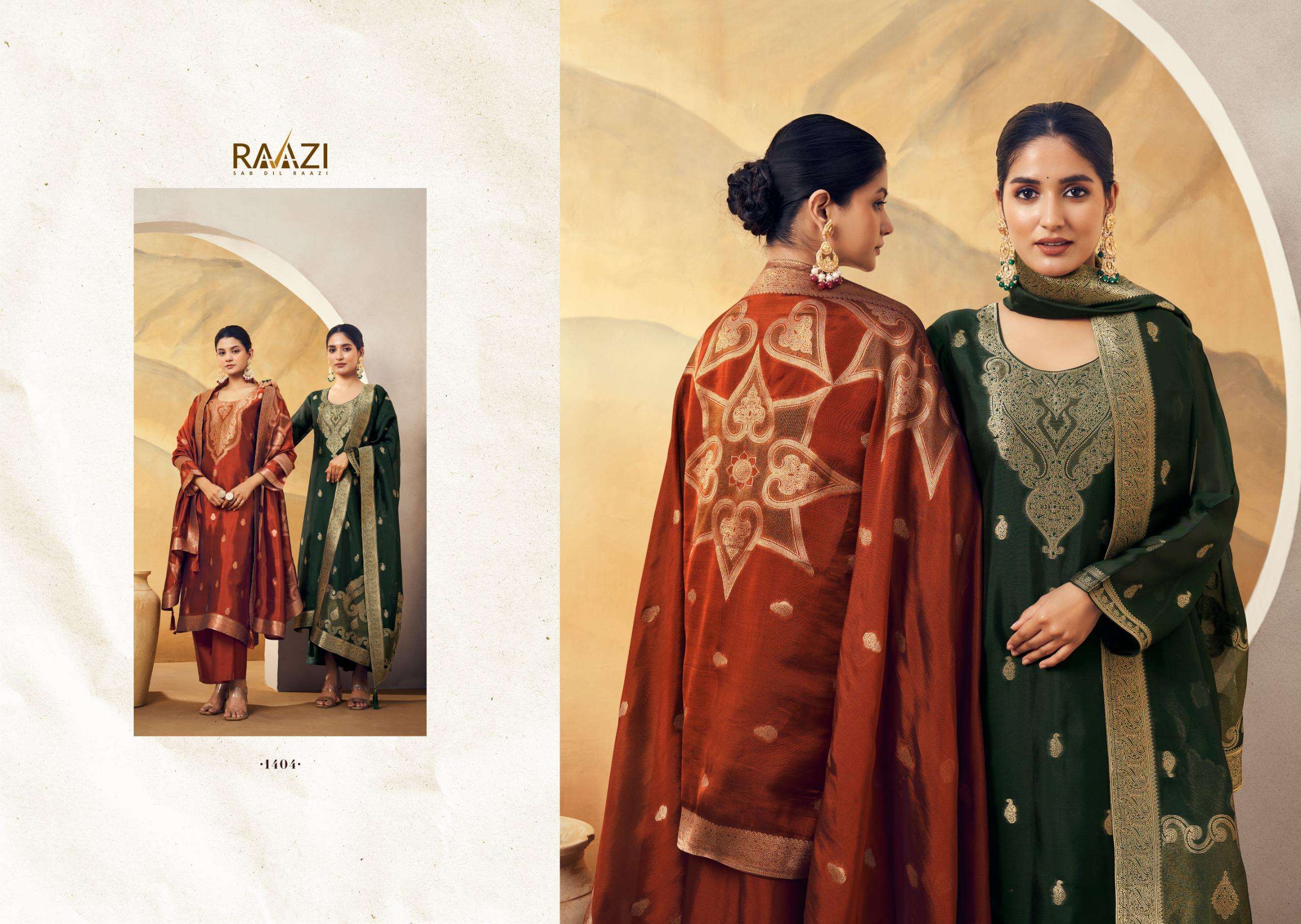 NADIA BY RAMA FASHION IN PURE BEMBERG WOVEN SILK JACQUARD WITH FINE HANDWORK 