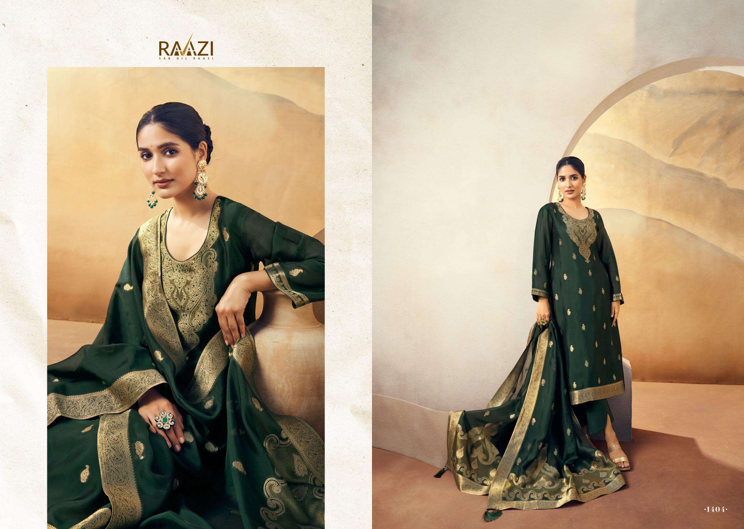 NADIA BY RAMA FASHION IN PURE BEMBERG WOVEN SILK JACQUARD WITH FINE HANDWORK 