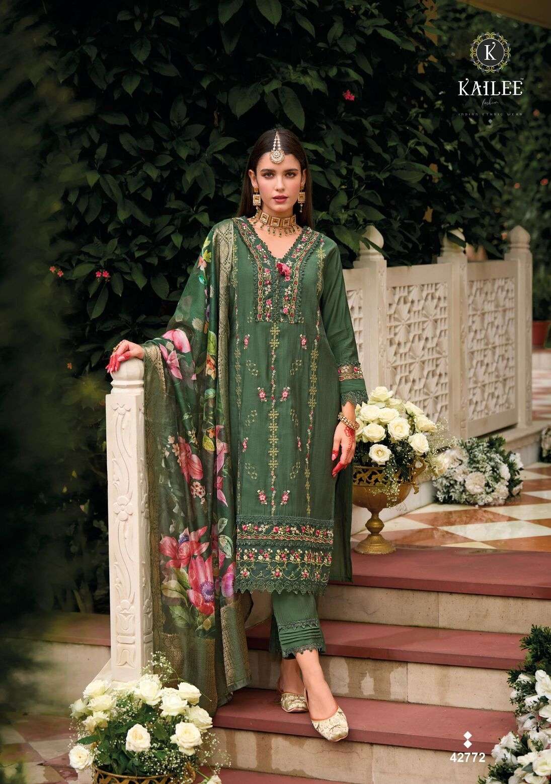 NAQSH BY KAILEE FASHION IN  PURE VISCOSE SILK AND DESGINER FANCY THERD