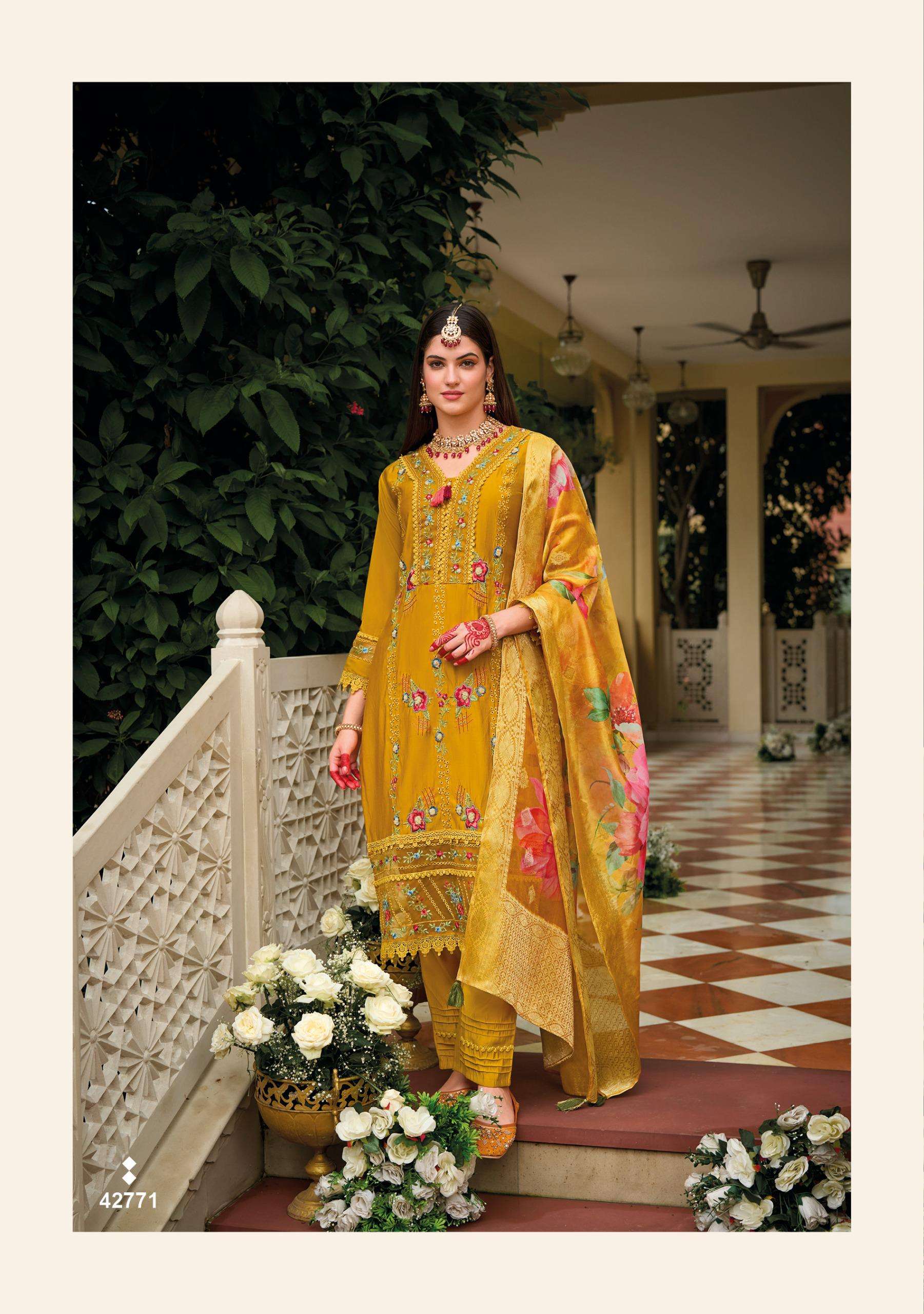 NAQSH BY KAILEE FASHION IN  PURE VISCOSE SILK AND DESGINER FANCY THERD