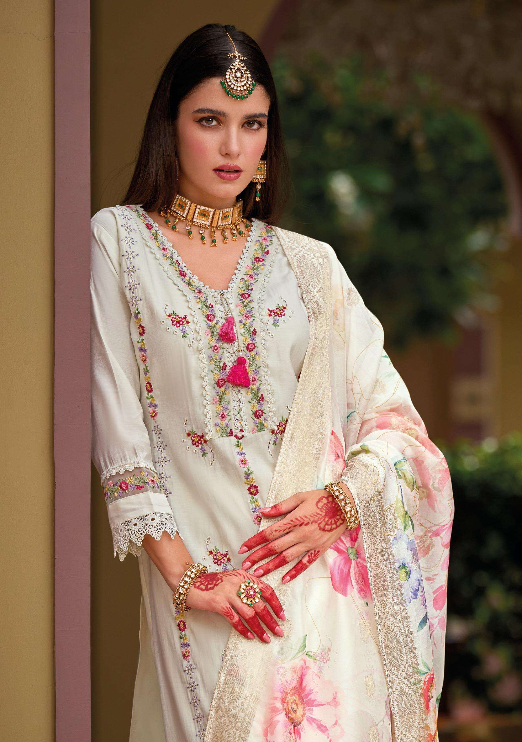 NAQSH BY KAILEE FASHION IN  PURE VISCOSE SILK AND DESGINER FANCY THERD