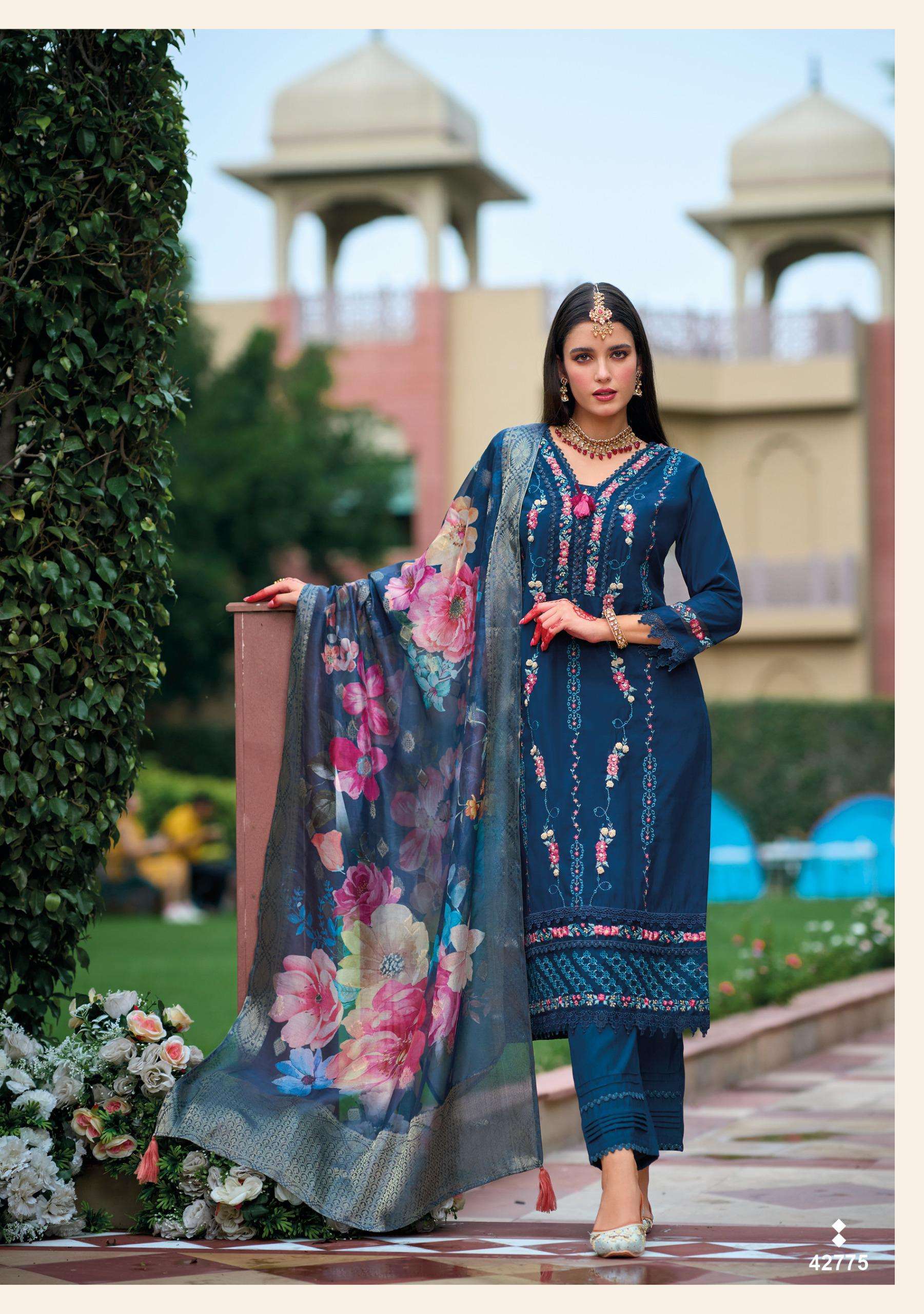 NAQSH BY KAILEE FASHION IN  PURE VISCOSE SILK AND DESGINER FANCY THERD