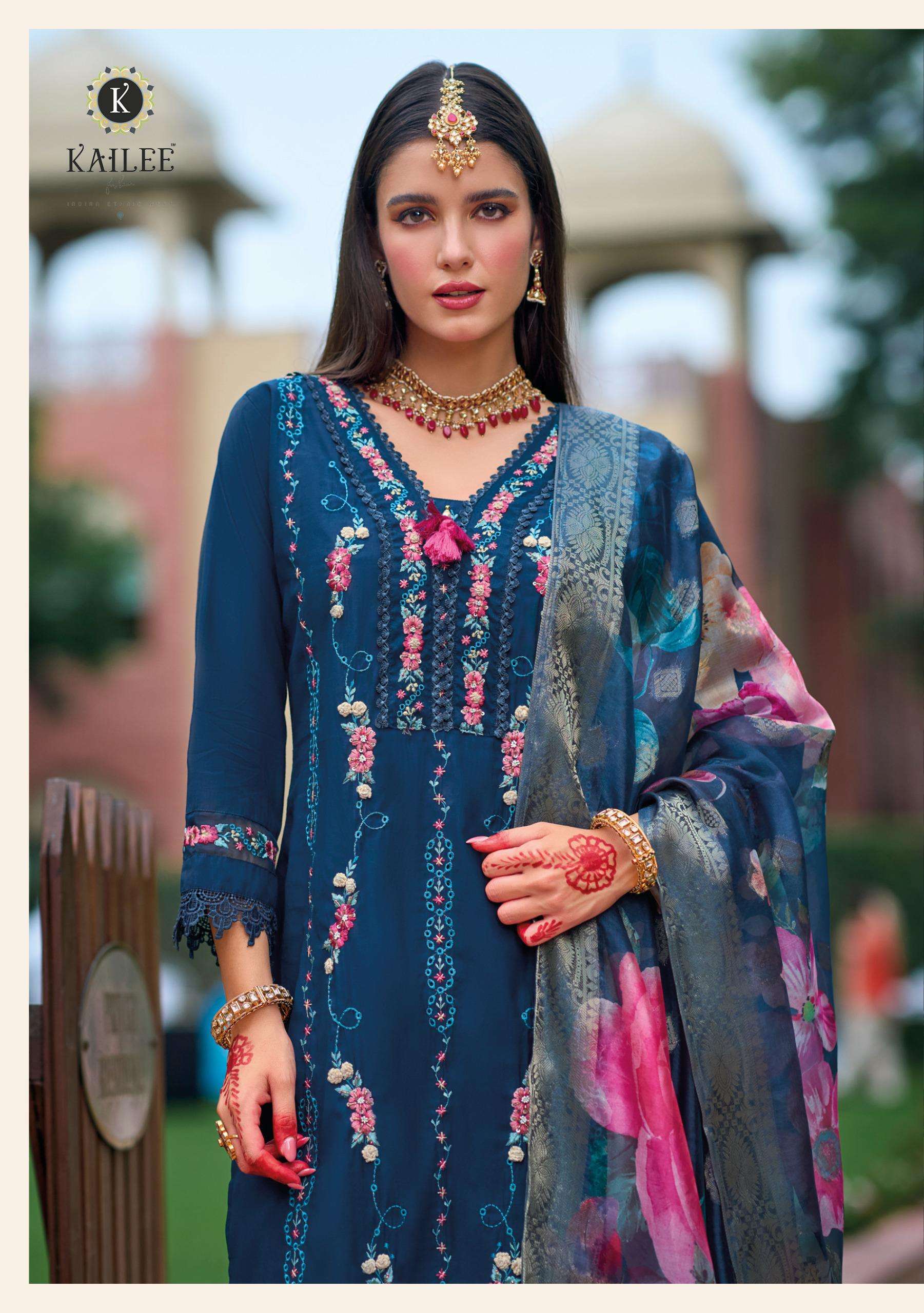 NAQSH BY KAILEE FASHION IN  PURE VISCOSE SILK AND DESGINER FANCY THERD