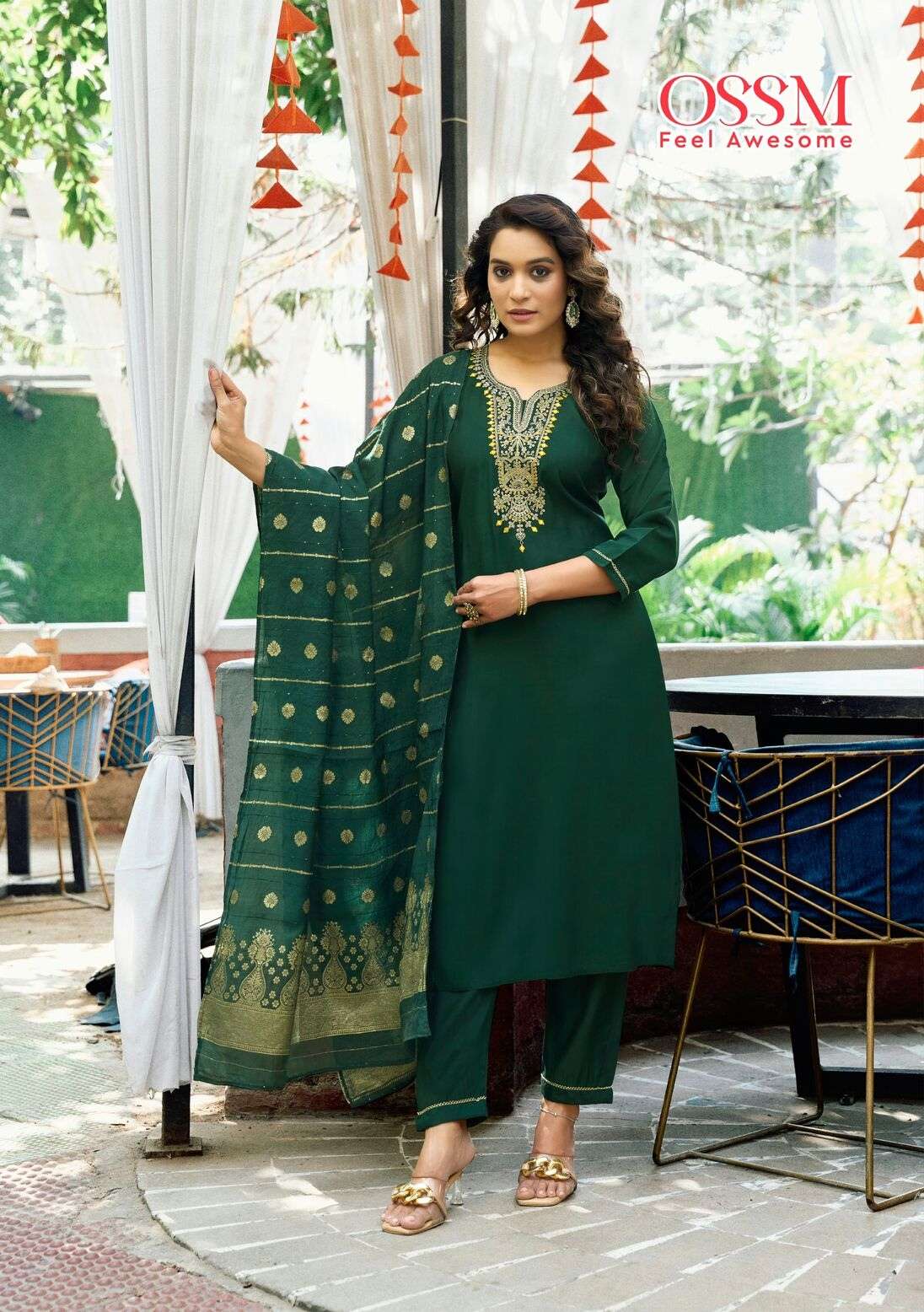 NARGIS VOL:- 02 BY OSSM IN PREMIUM VISCOS ROMAN SILK WITH POCKET 3 PC COLLECTION