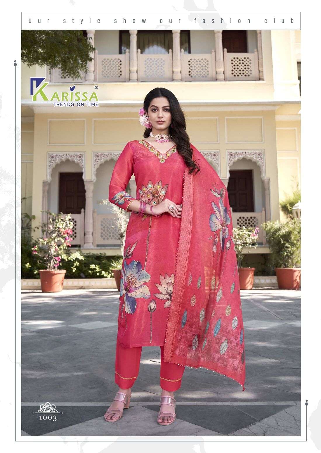 NITYAA VOL-1 BY KARISSA TOP PANT WITH DUPATTA PREMIUM HEAVY VISCOSE SIMMAR 