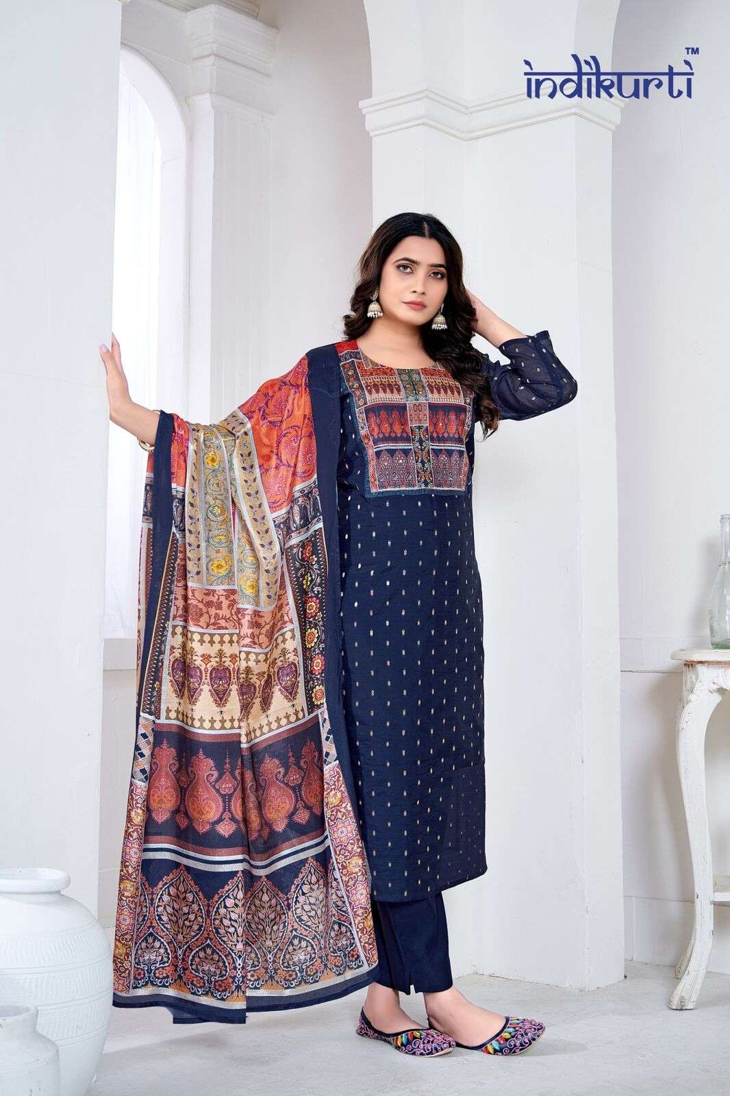 PAYAL VOL-1 BY INDIKURTI IN MODAL BUTTI WITH HAND WORK TOUCH UP