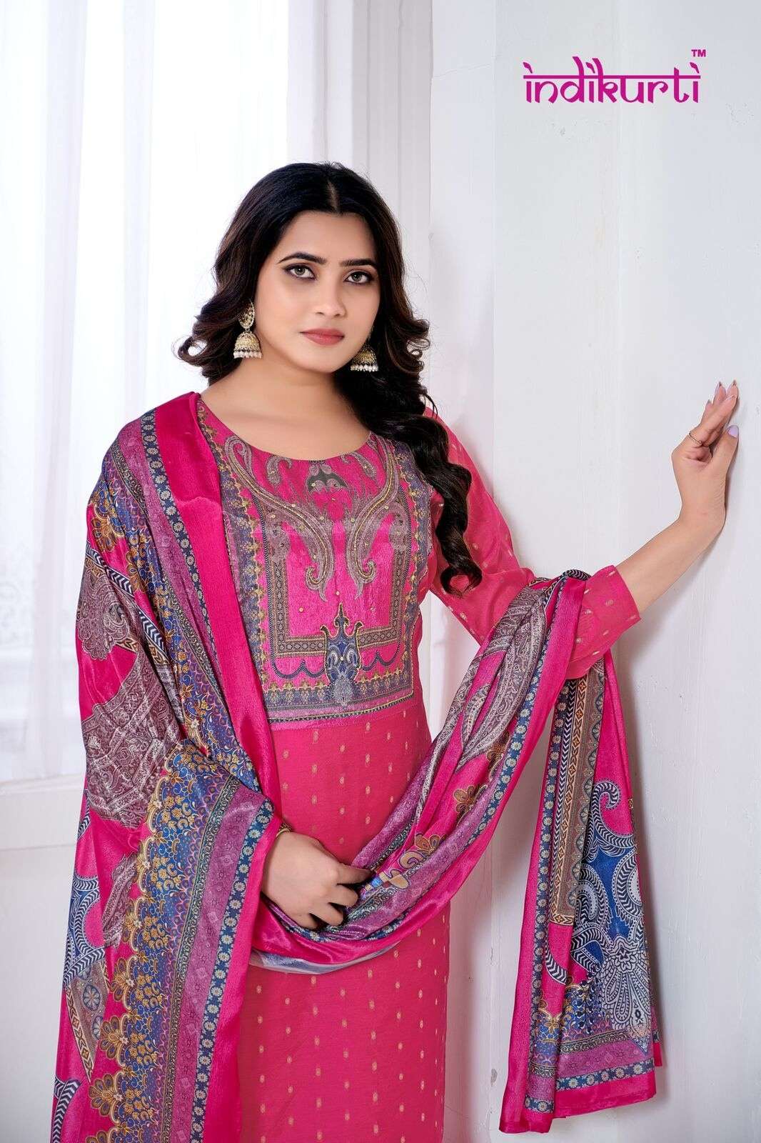 PAYAL VOL-1 BY INDIKURTI IN MODAL BUTTI WITH HAND WORK TOUCH UP