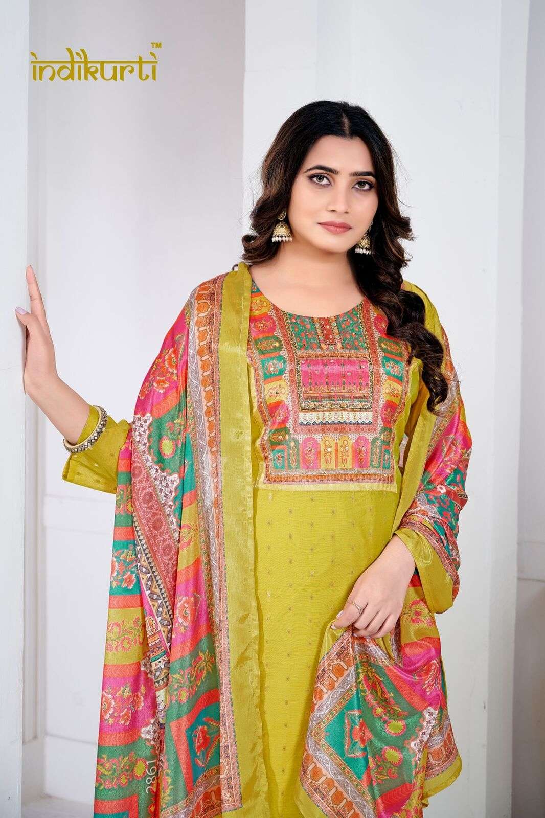 PAYAL VOL-1 BY INDIKURTI IN MODAL BUTTI WITH HAND WORK TOUCH UP