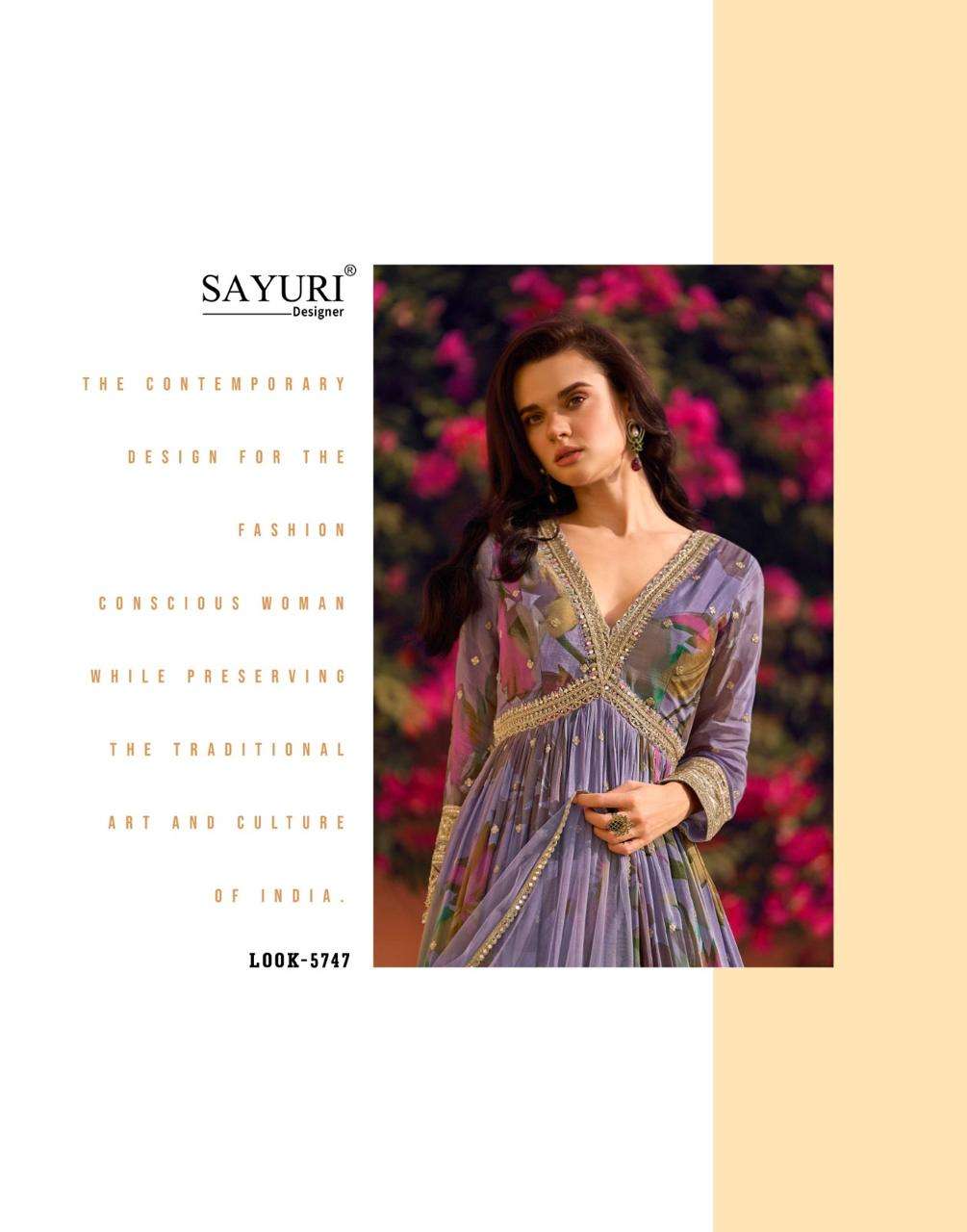 RANI BY SAYURI DESIGNER IN PREMIUM REAL CHINON SILK FRONT AND BACK EMBROIDERED WITH DUPATTA 