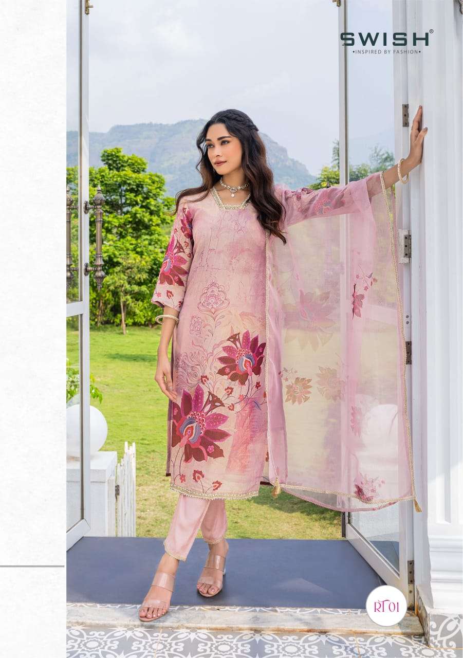 RICH BY SWISH IN PURE TISSUE DIGITAL PRINTS WITH 6 DESIGN AND COLORS