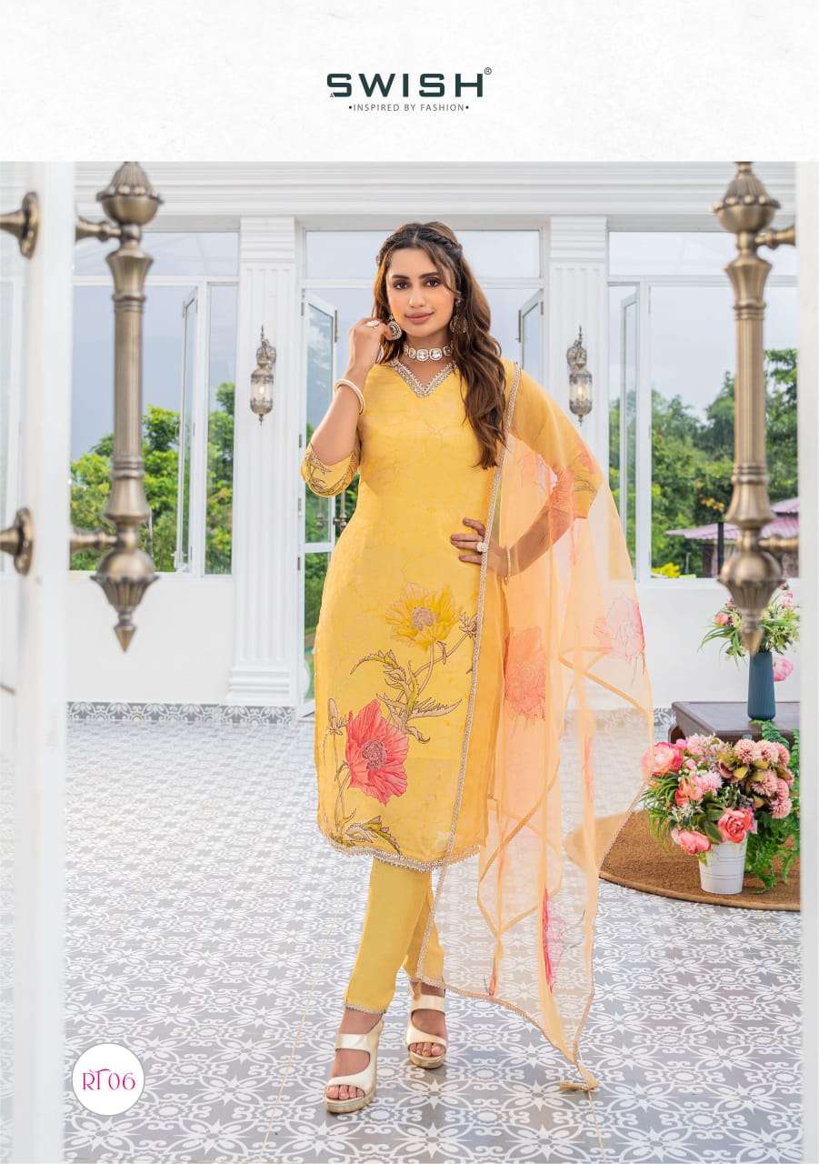 RICH BY SWISH IN PURE TISSUE DIGITAL PRINTS WITH 6 DESIGN AND COLORS