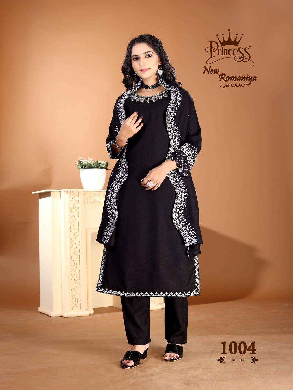 ROMANIYA-3 BY PRINCESS CREATION IN HEAVY VETICAN WITH WORK WITH COTTAN INNER DUPATTA WORK