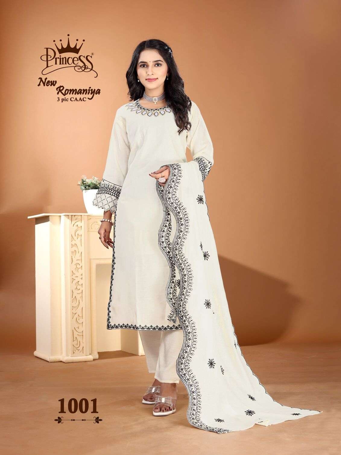 ROMANIYA-3 BY PRINCESS CREATION IN HEAVY VETICAN WITH WORK WITH COTTAN INNER DUPATTA WORK