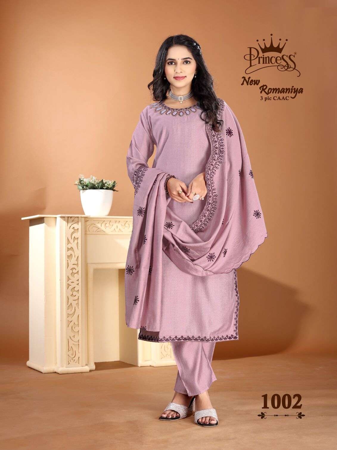 ROMANIYA-3 BY PRINCESS CREATION IN HEAVY VETICAN WITH WORK WITH COTTAN INNER DUPATTA WORK